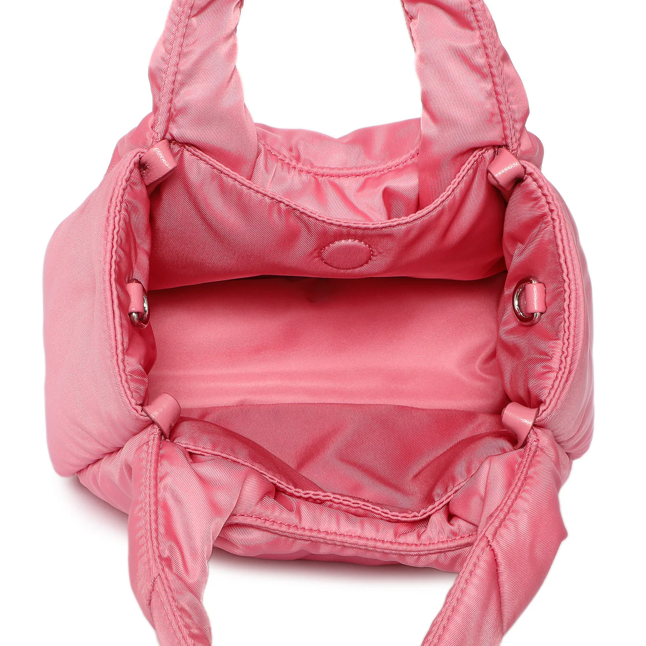 Prada Pink Re-Nylon Mini Padded Soft Tote - Image 5