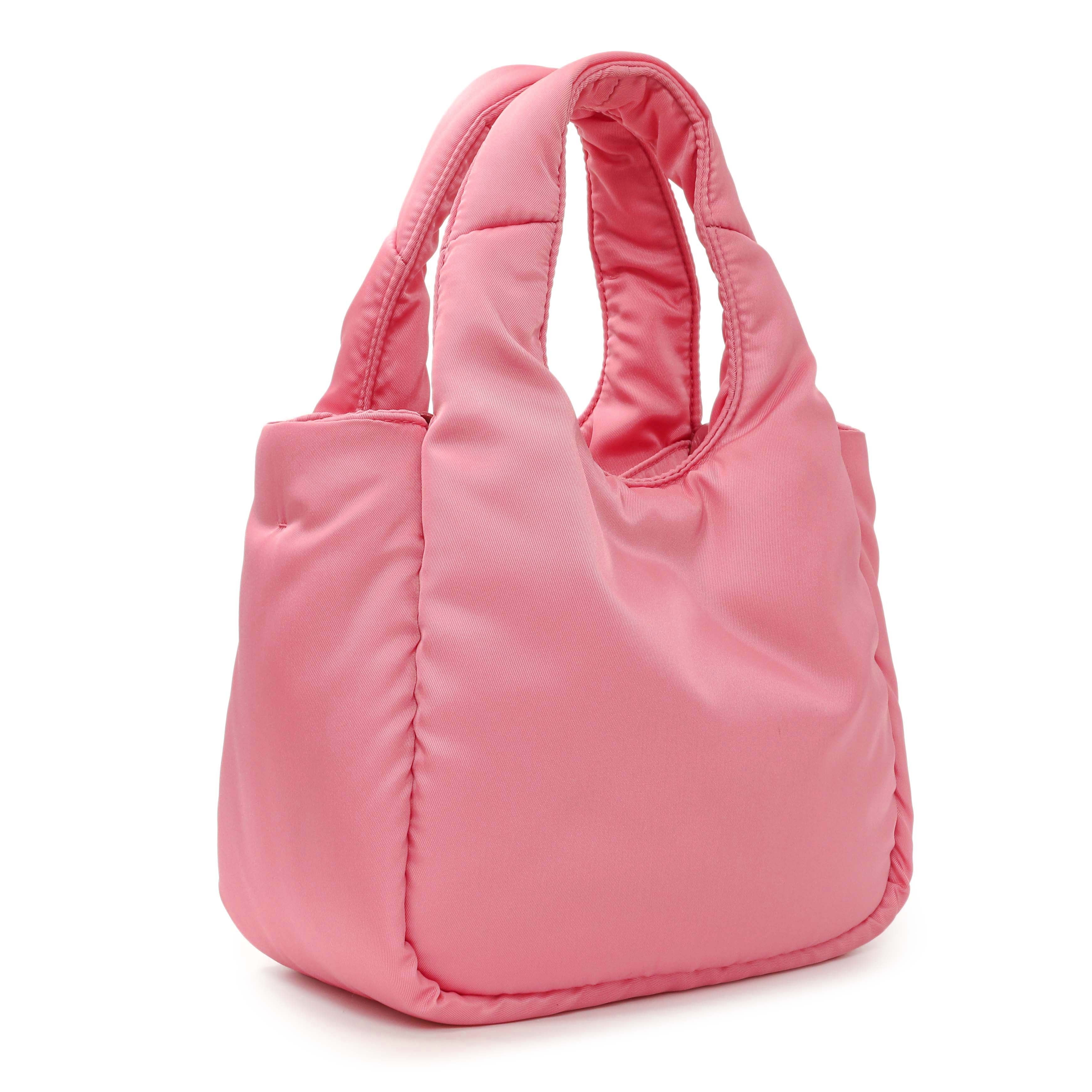 Prada Pink Re-Nylon Mini Padded Soft Tote - Image 2