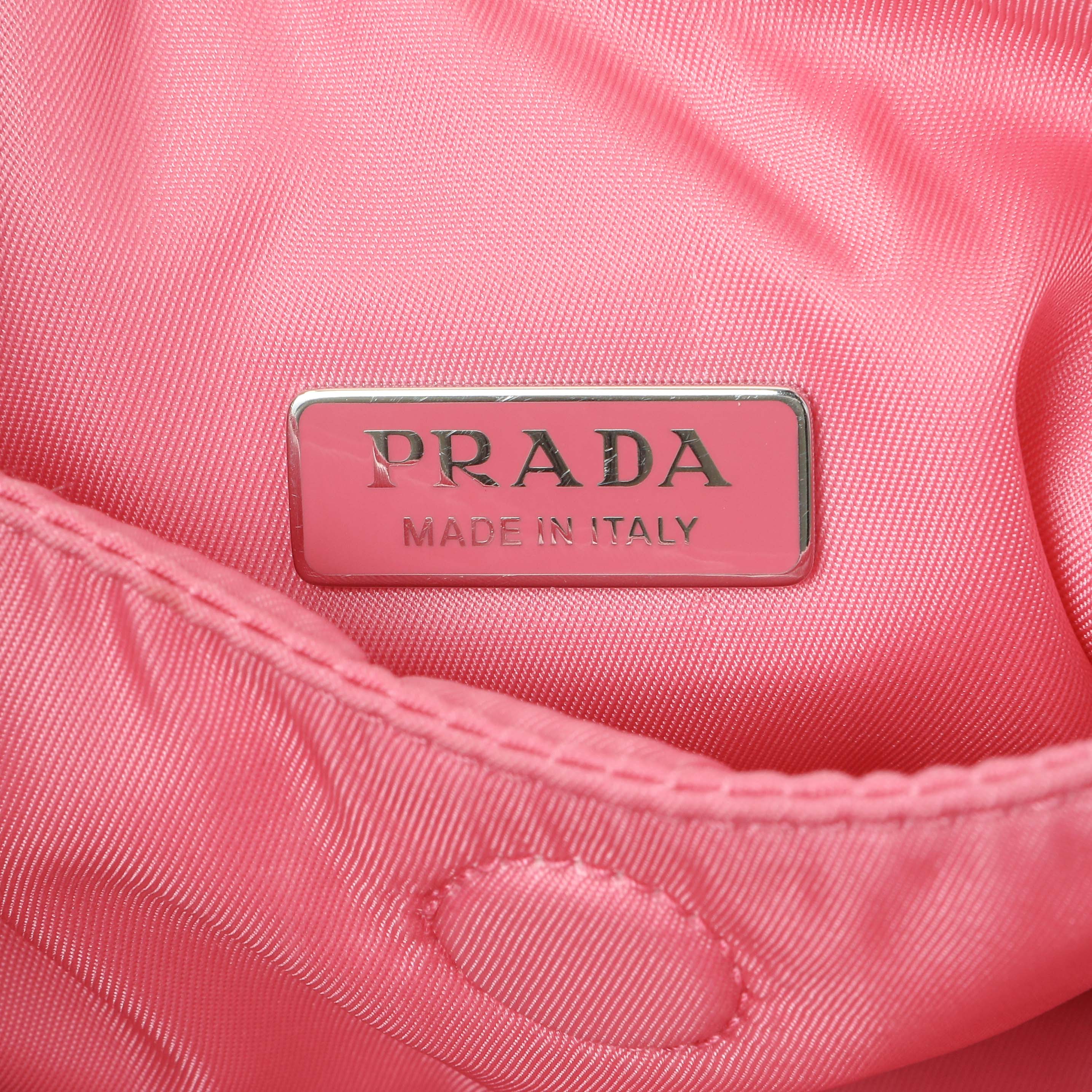 Prada Pink Re-Nylon Mini Padded Soft Tote - Image 5