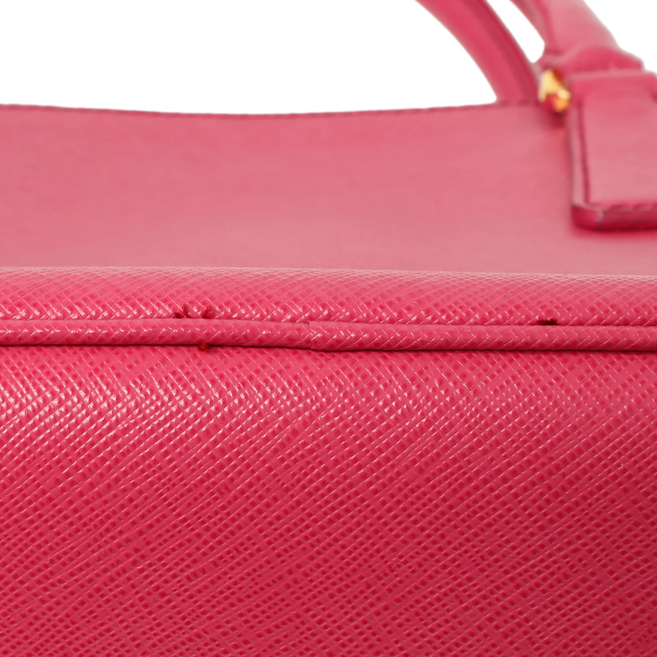 Prada Pink Saffiano Small Galleria Double Zip Tote - Image 10