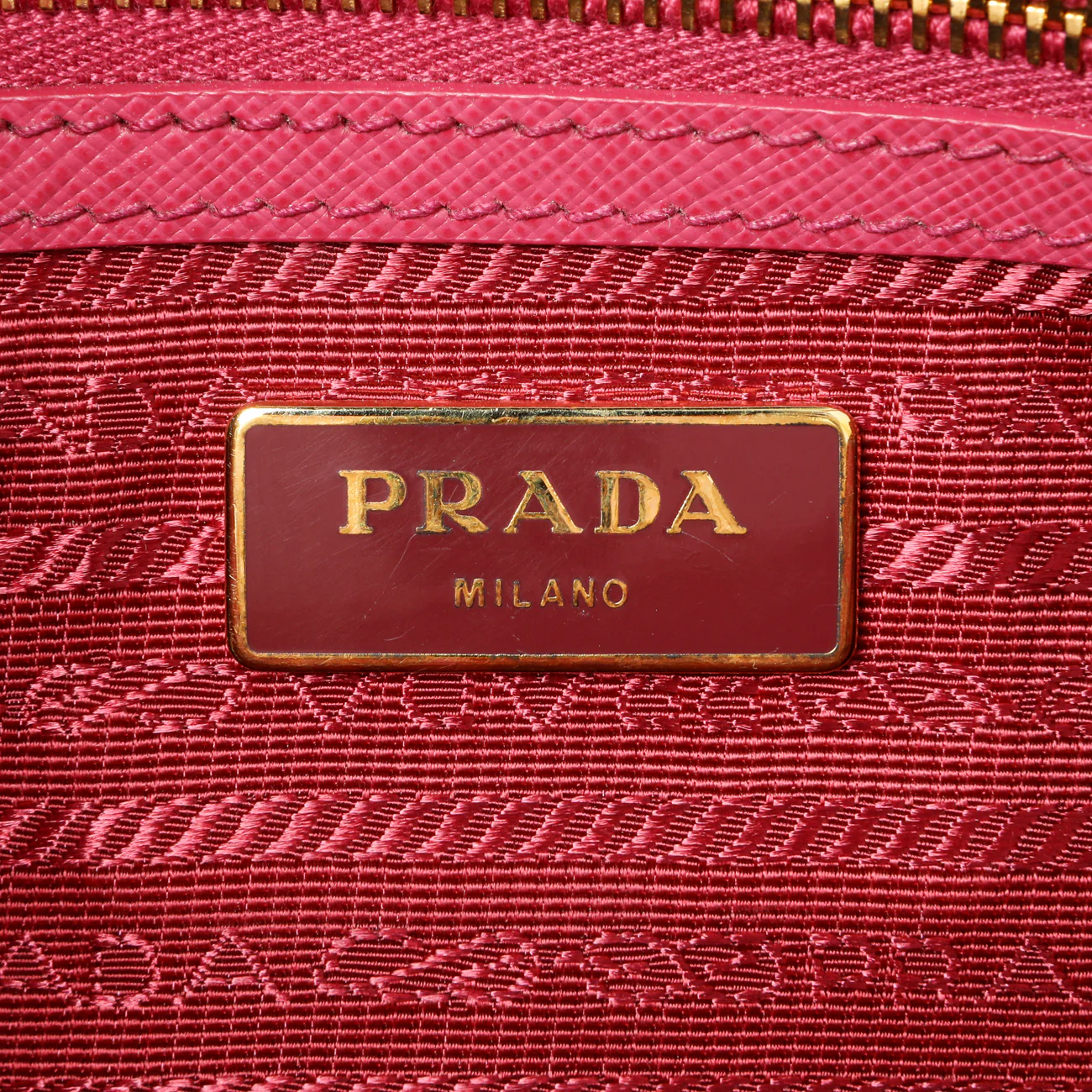 Prada Pink Saffiano Small Galleria Double Zip Tote - Image 9