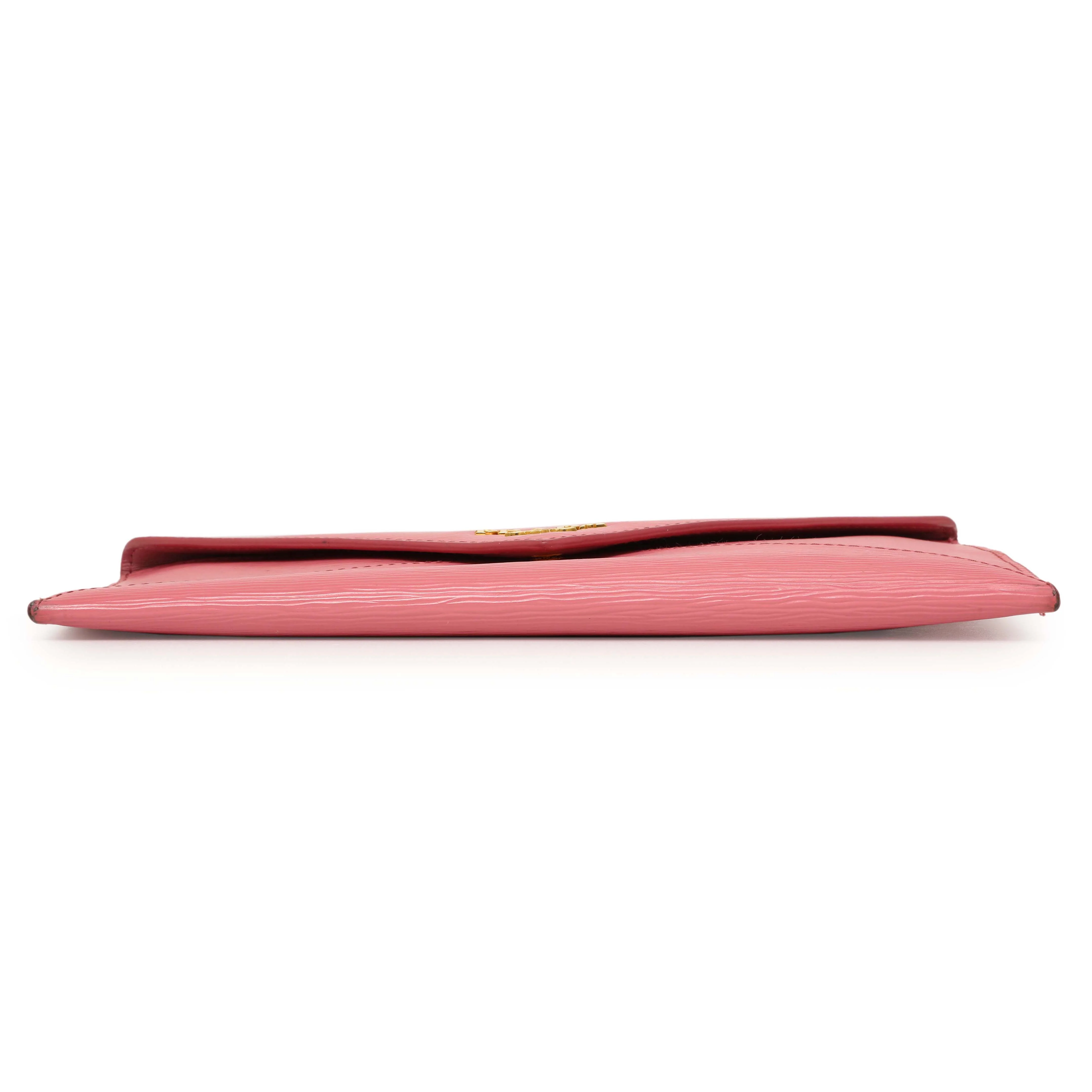 Prada Pink Vitello Move Envelope Wallet - Image 3