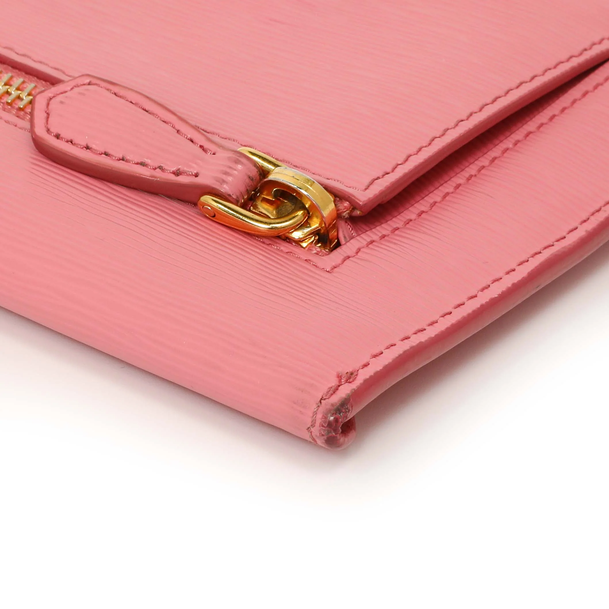 Prada Pink Vitello Move Envelope Wallet - Image 7