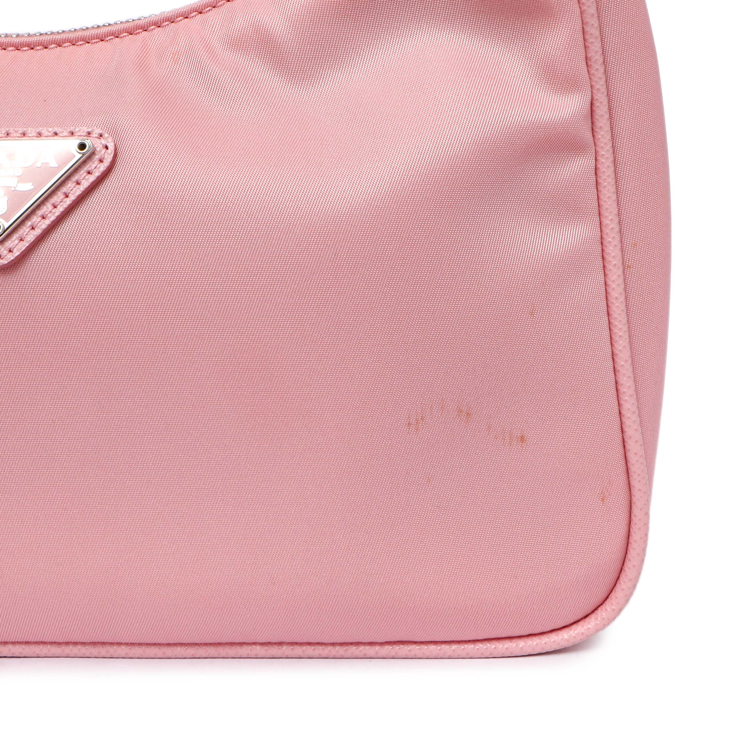 Prada Rosa Tessuto Nylon Saffiano Mini Re-Edition 2005 Bag - Image 6
