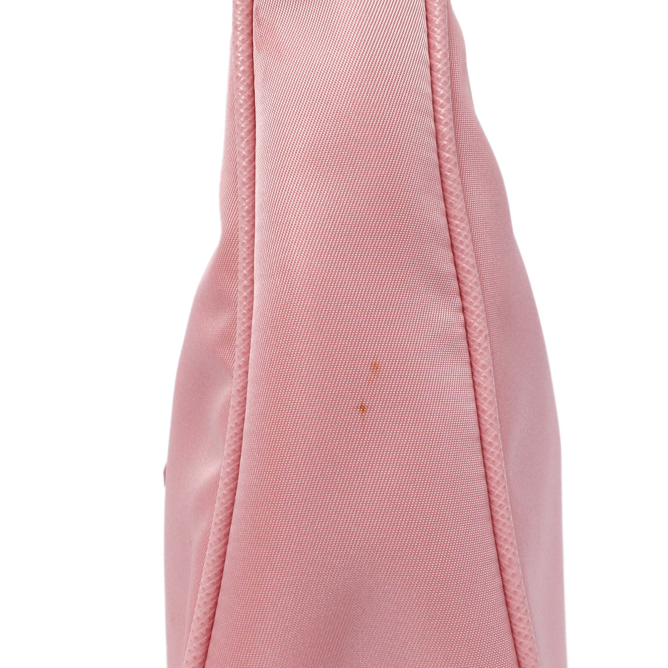 Prada Rosa Tessuto Nylon Saffiano Mini Re-Edition 2005 Bag - Image 7