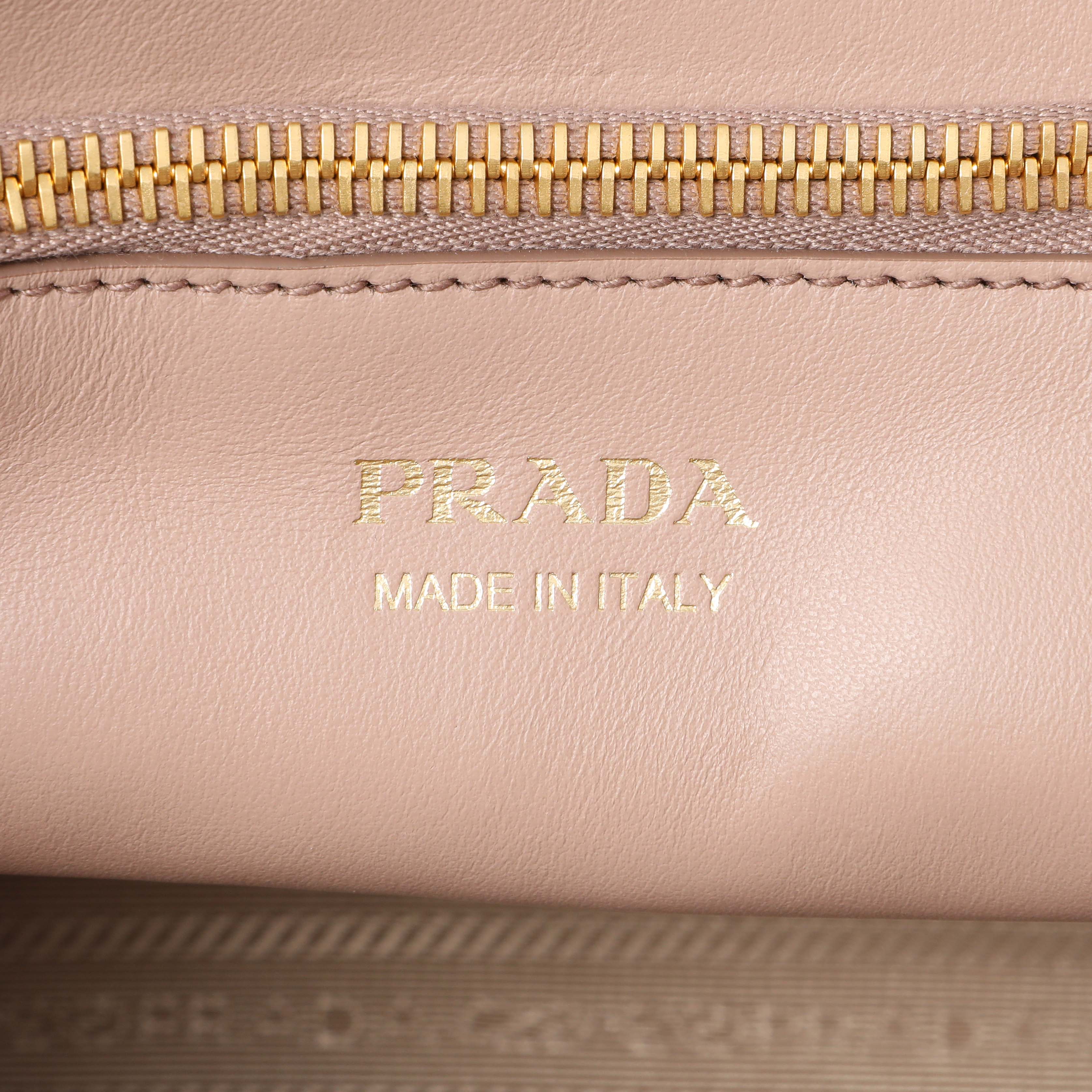 Prada Saffiano Cipria Cuir Calfskin Small Monochrome Top Handle Tote - Image 5