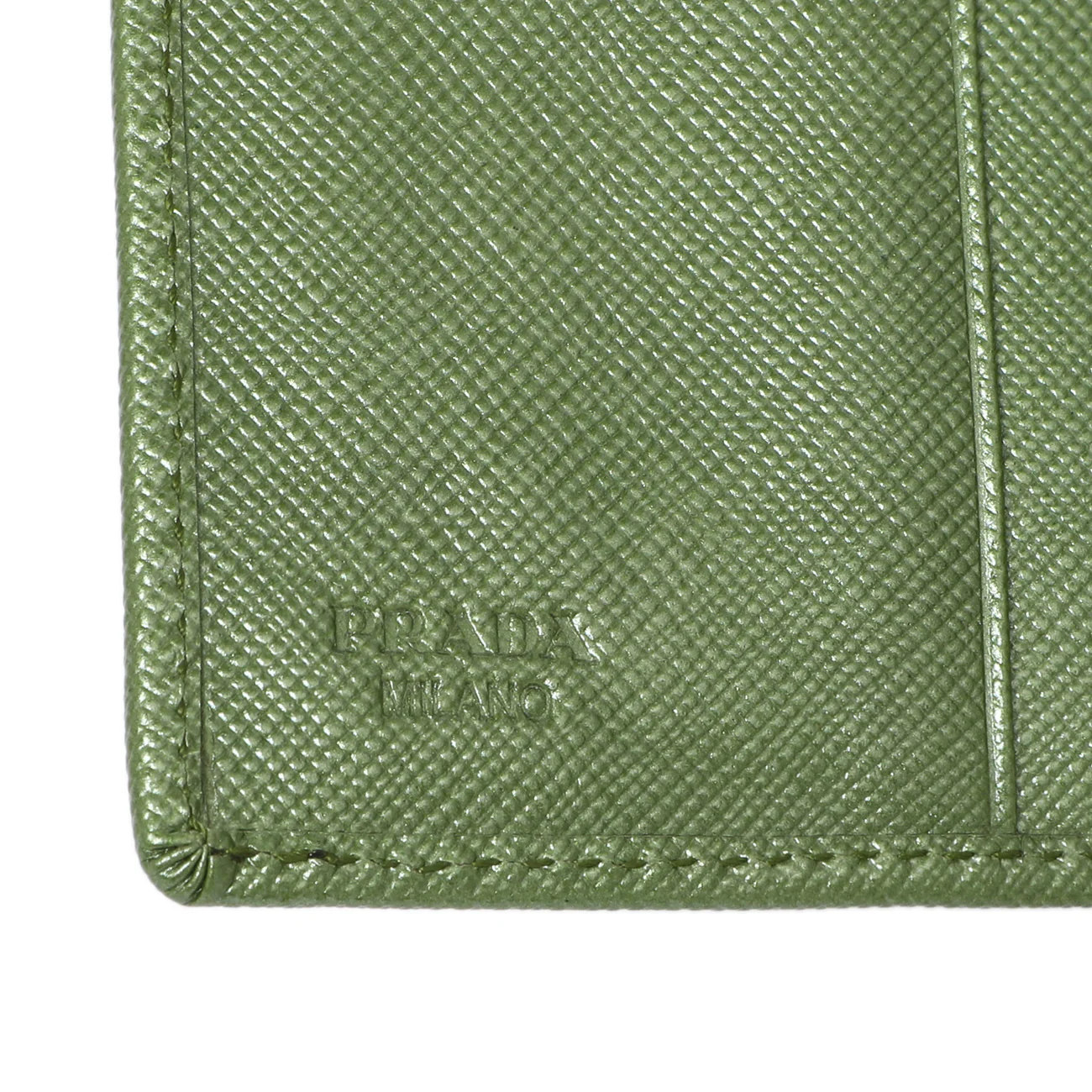 Prada Saffiano Tri-Fold Compact Wallet - Image 5