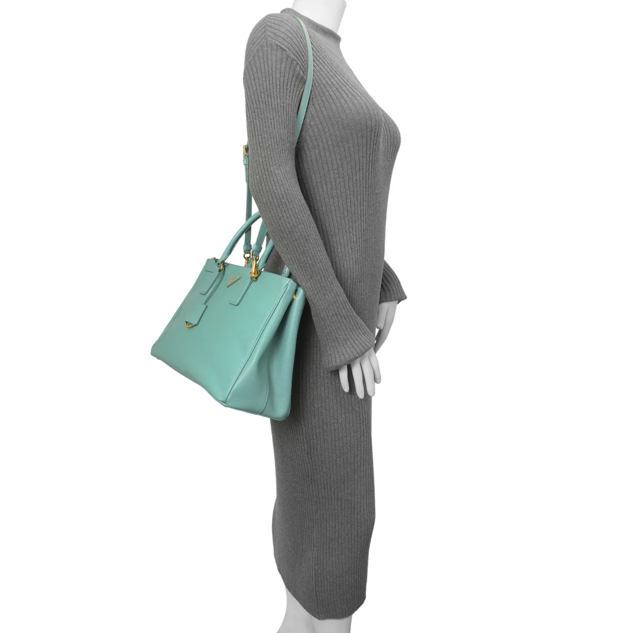 Prada Anice Saffiano Medium Galleria Double Zip Tote - Image 12