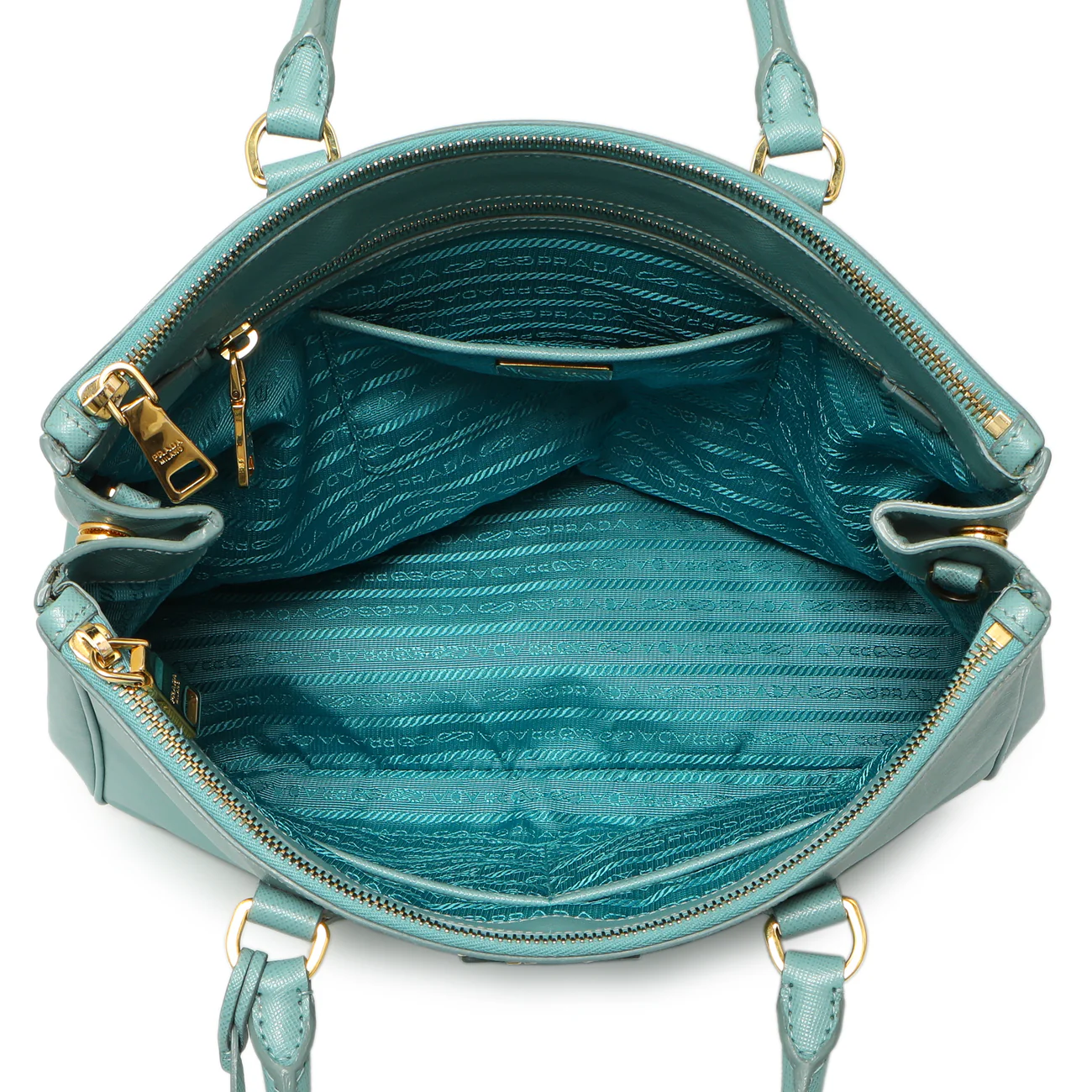 Prada Anice Saffiano Medium Galleria Double Zip Tote - Image 8