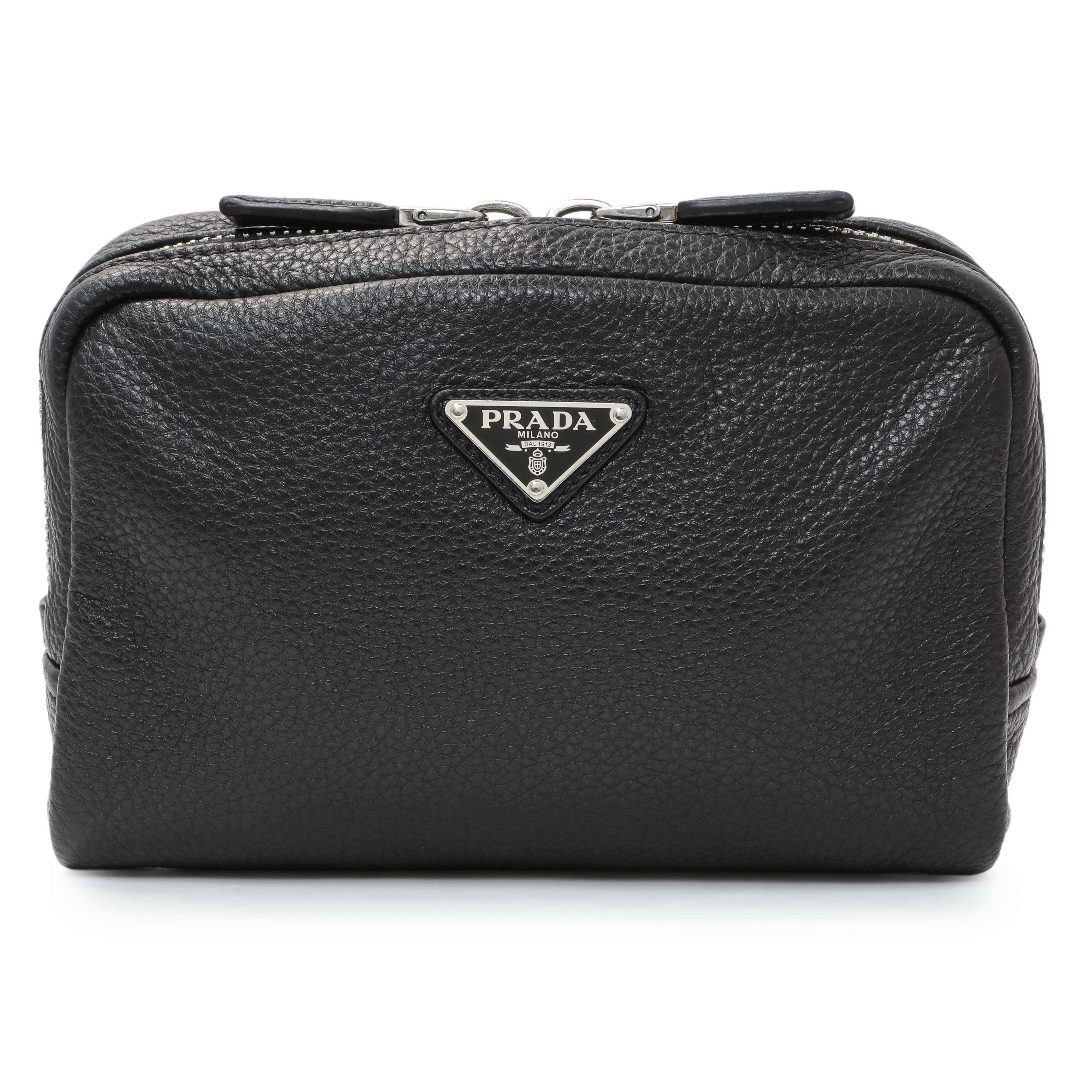 Prada Vitello Daino Nero Shoulder Bag