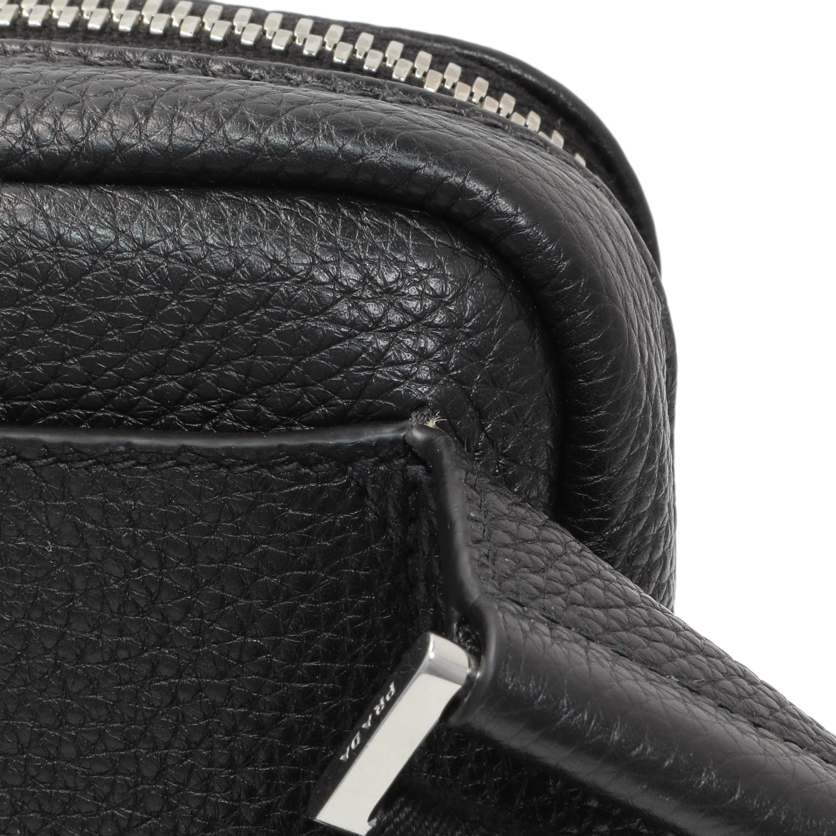 Prada Vitello Daino Nero Shoulder Bag - Image 10