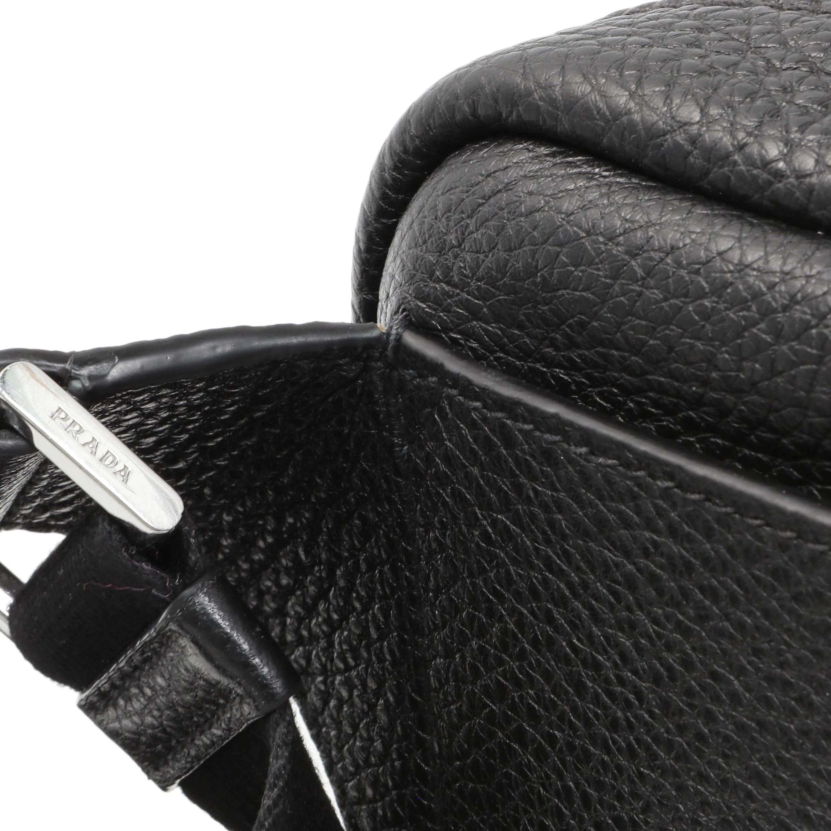 Prada Vitello Daino Nero Shoulder Bag - Image 11