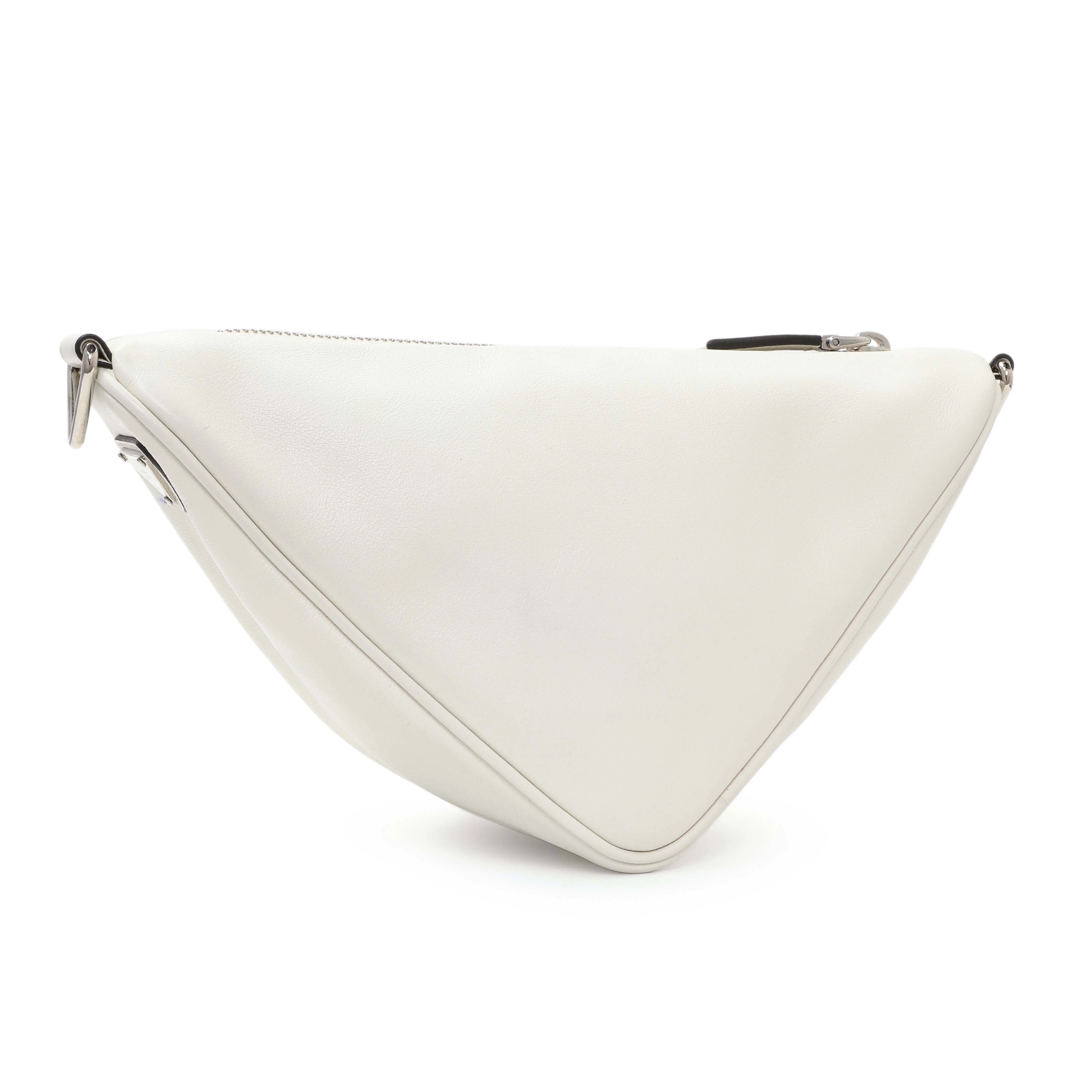 Prada White Grace Lux Triangle Shoulder Bag - Image 2