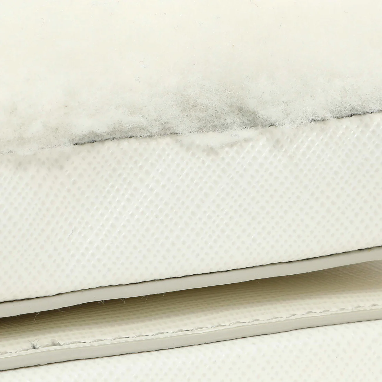 Prada White Shearling Mini Triangle Crossbody Pouch - Image 9