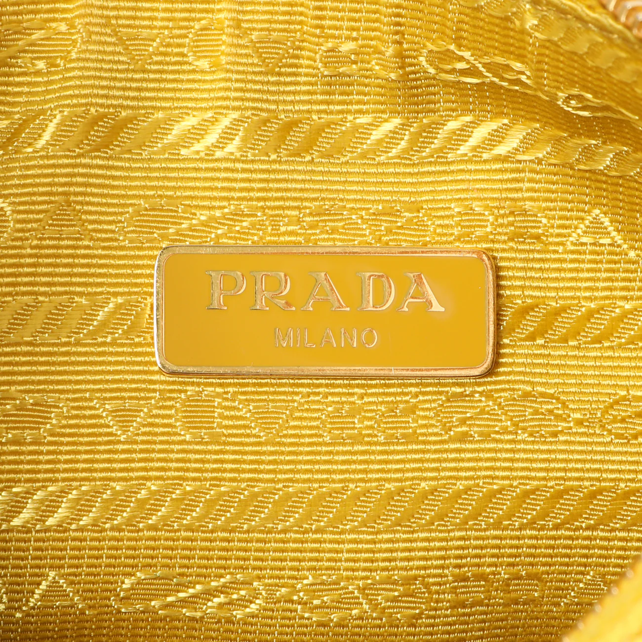 Prada Yellow Saffiano Re-Edition 2005 Shoulder Bag - Image 10