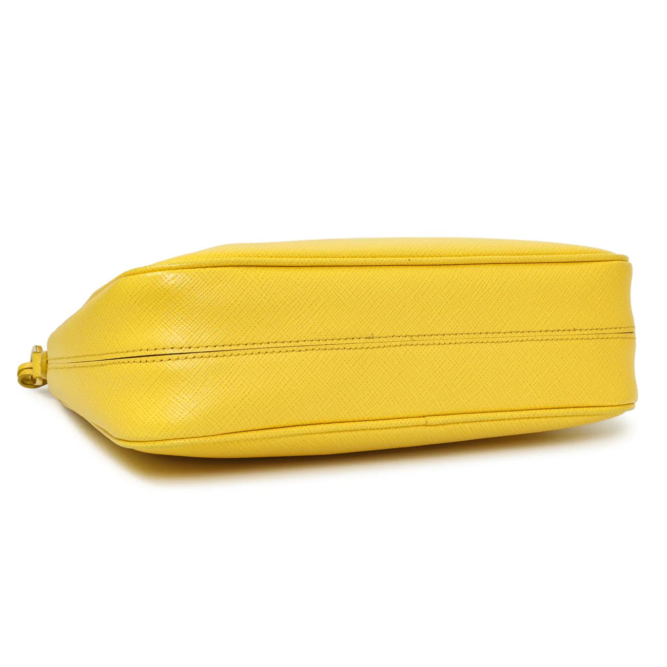 Prada Yellow Saffiano Re-Edition 2005 Shoulder Bag - Image 4