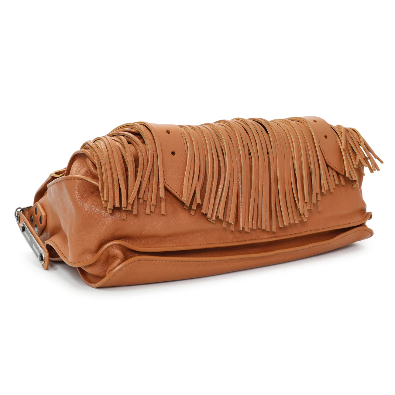 Proenza Schouler Brown Lambskin PS1 Fringe Satchel - Image 3
