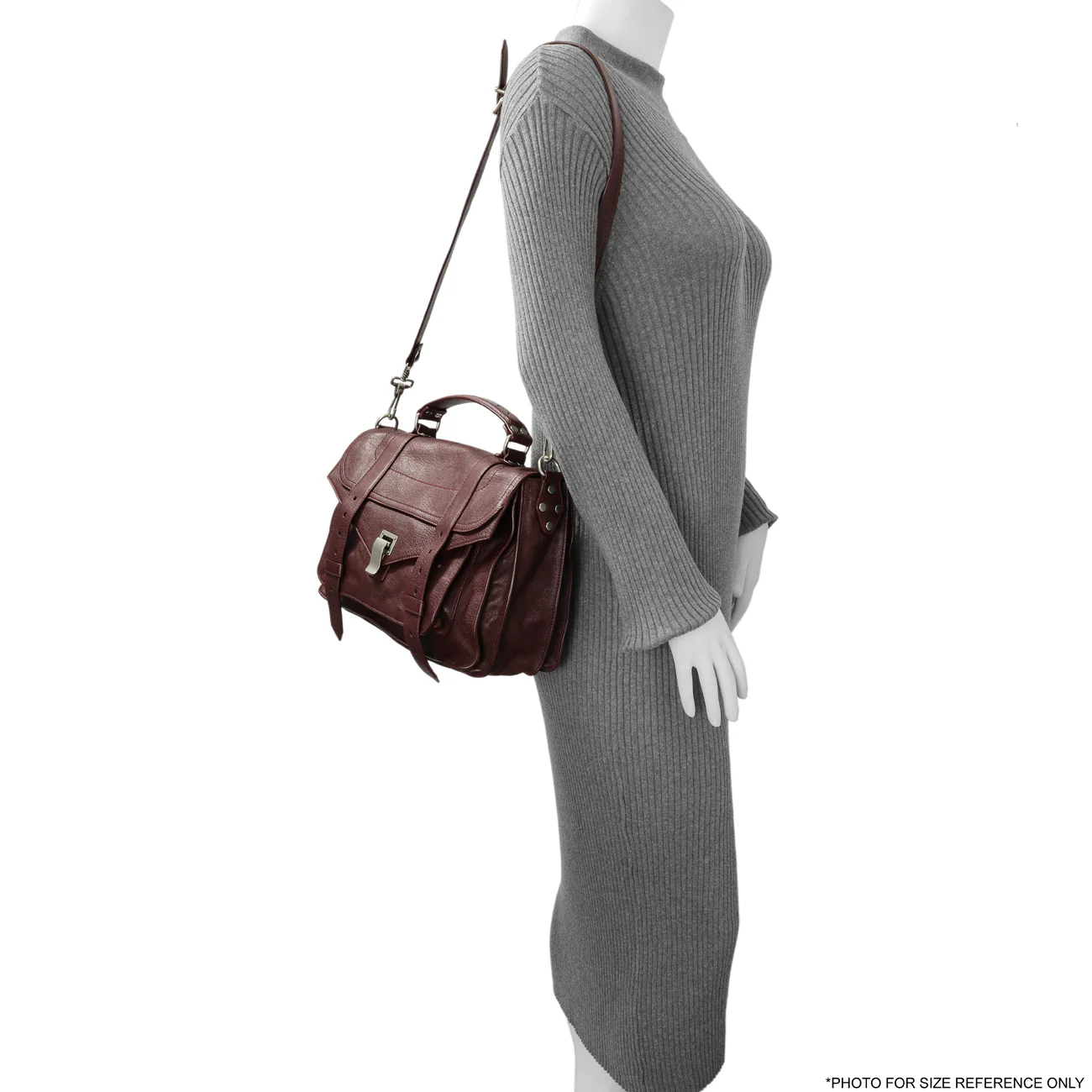 Proenza Schouler Burgundy Lambskin Medium PS1 Satchel - Image 13