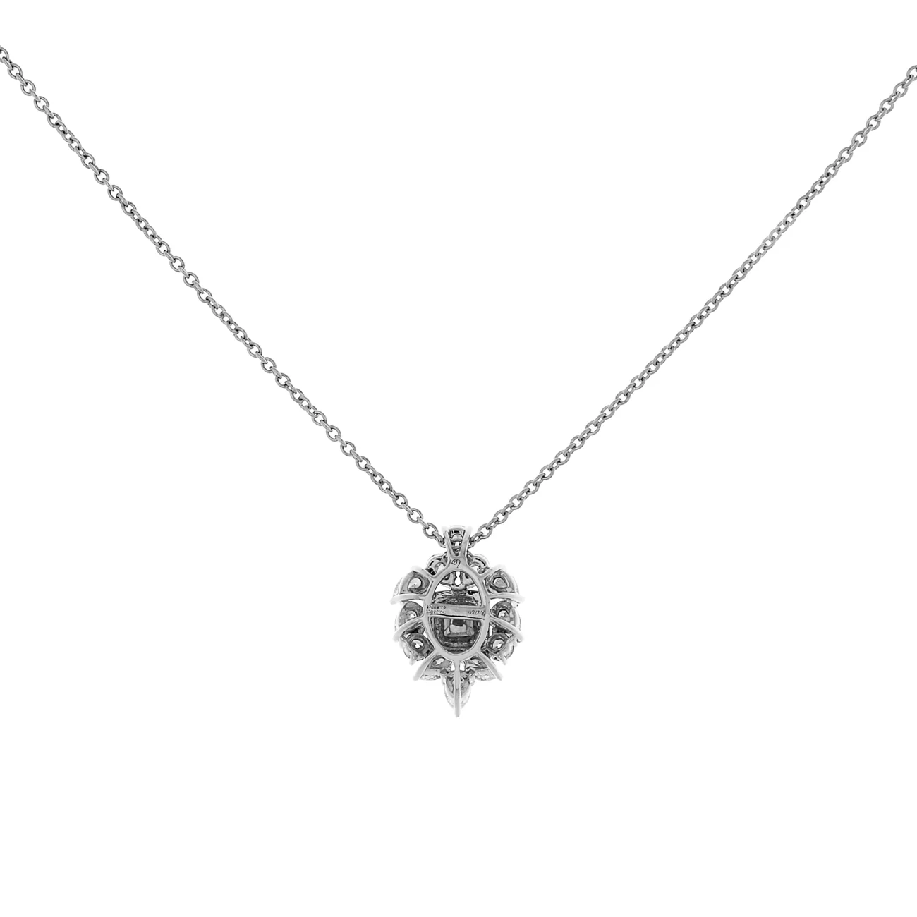 18K White Gold 0.26 Carat Fancy Light Yellow Diamond Pendant - Image 2