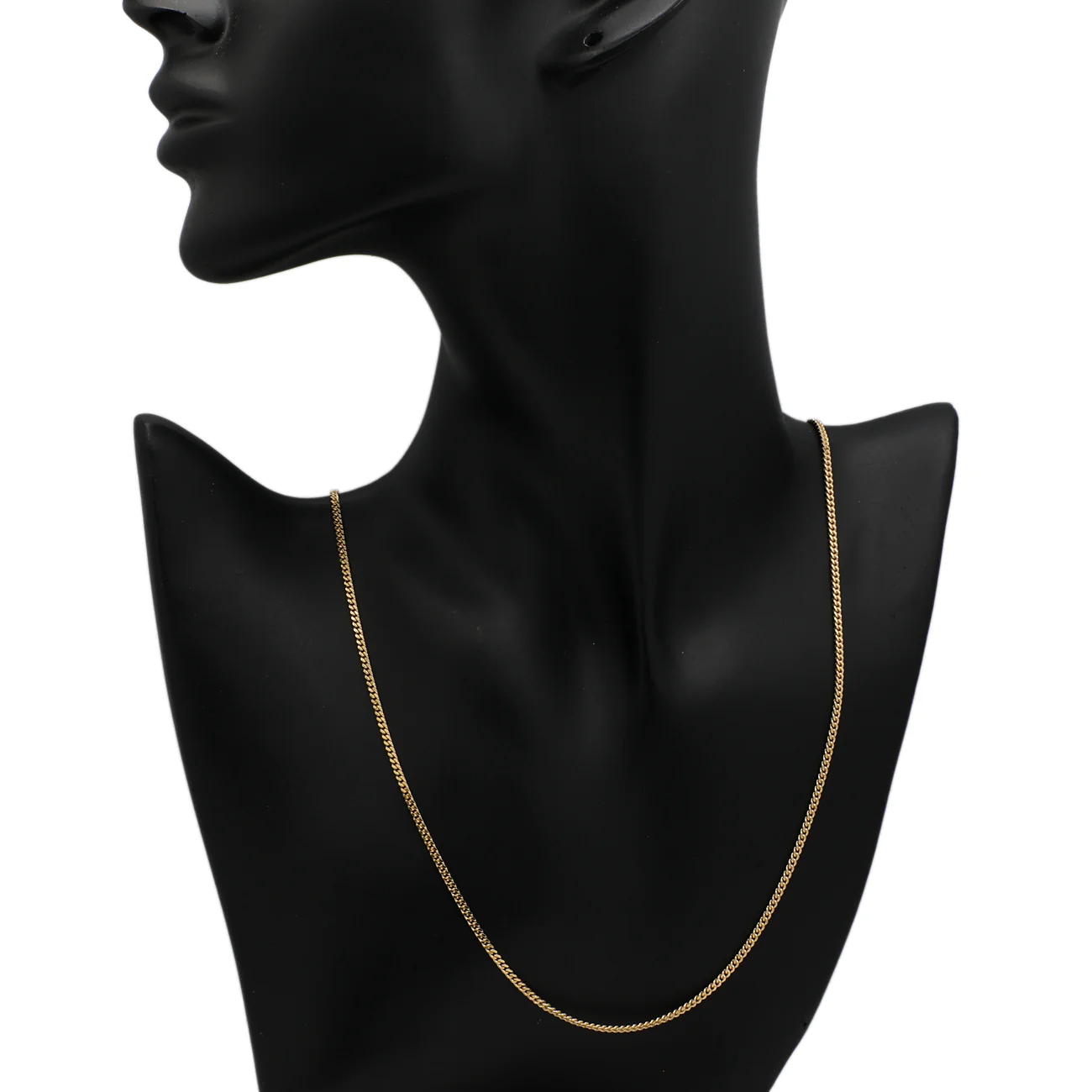 18K Yellow Gold Curb Link Chain - Image 3