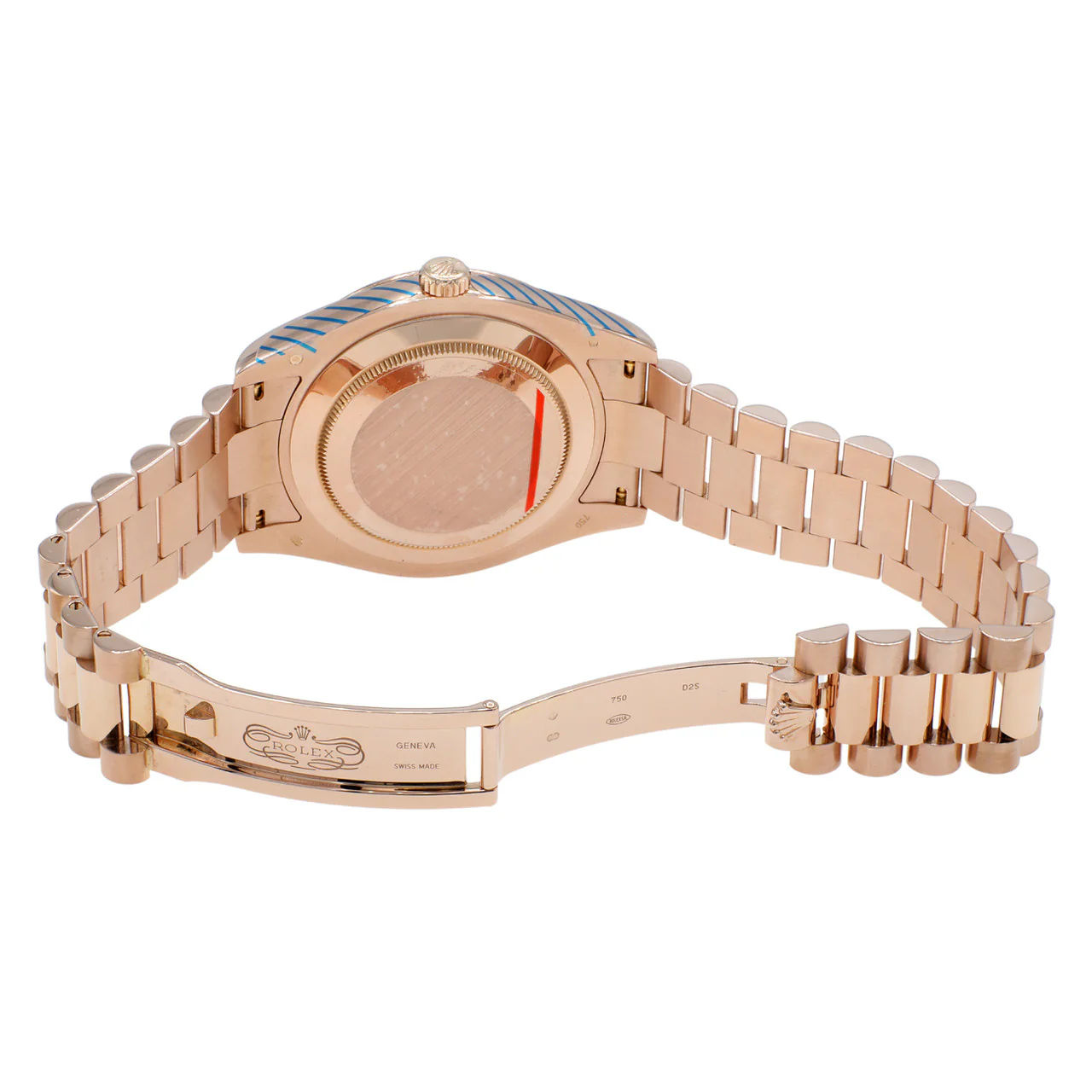 Rolex 18K Everose Gold Day-Date II 218235 - Image 4