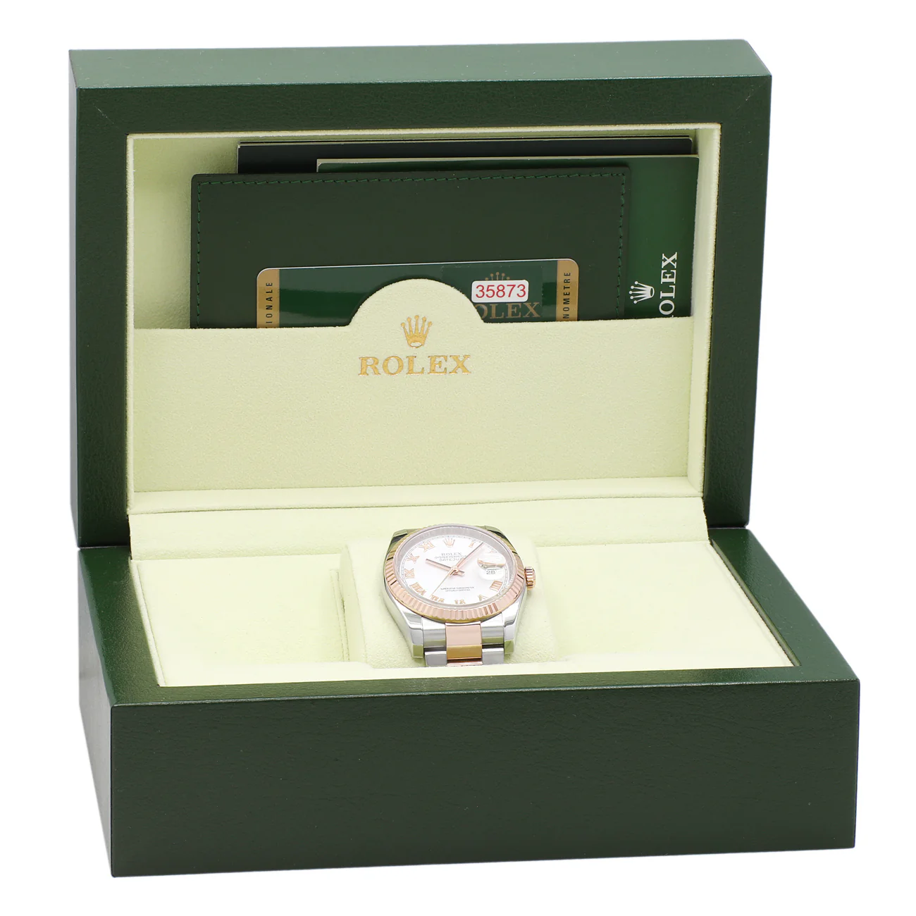 Rolex 18K Rose Gold Stainless Steel Datejust 36 116231 - Image 5