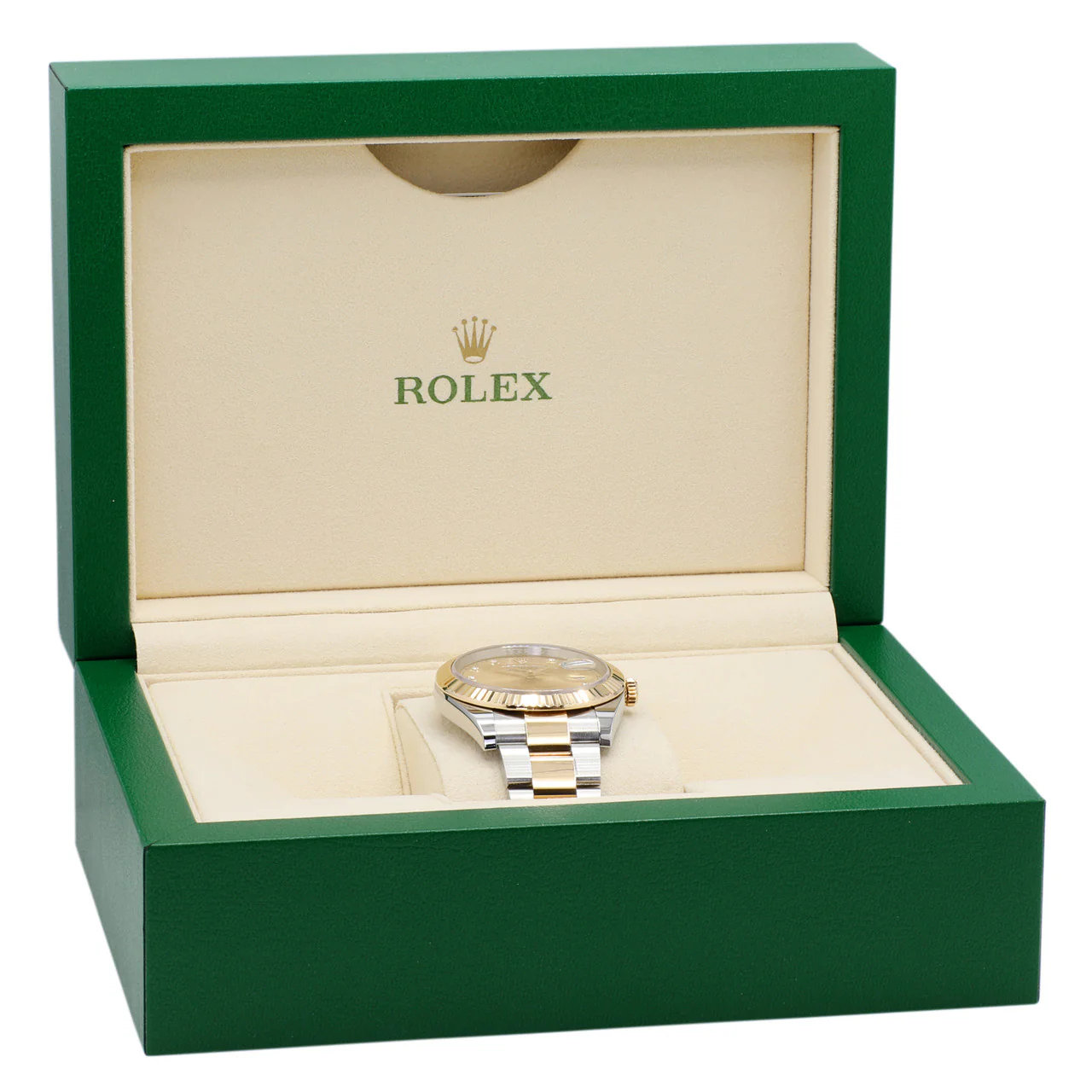 Rolex 18K Yellow Gold Stainless Steel Diamond Datejust 41 126333 - Image 5