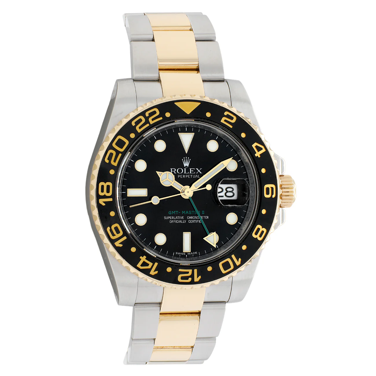Rolex 18K Yellow Gold Stainless Steel GMT Master II 116713