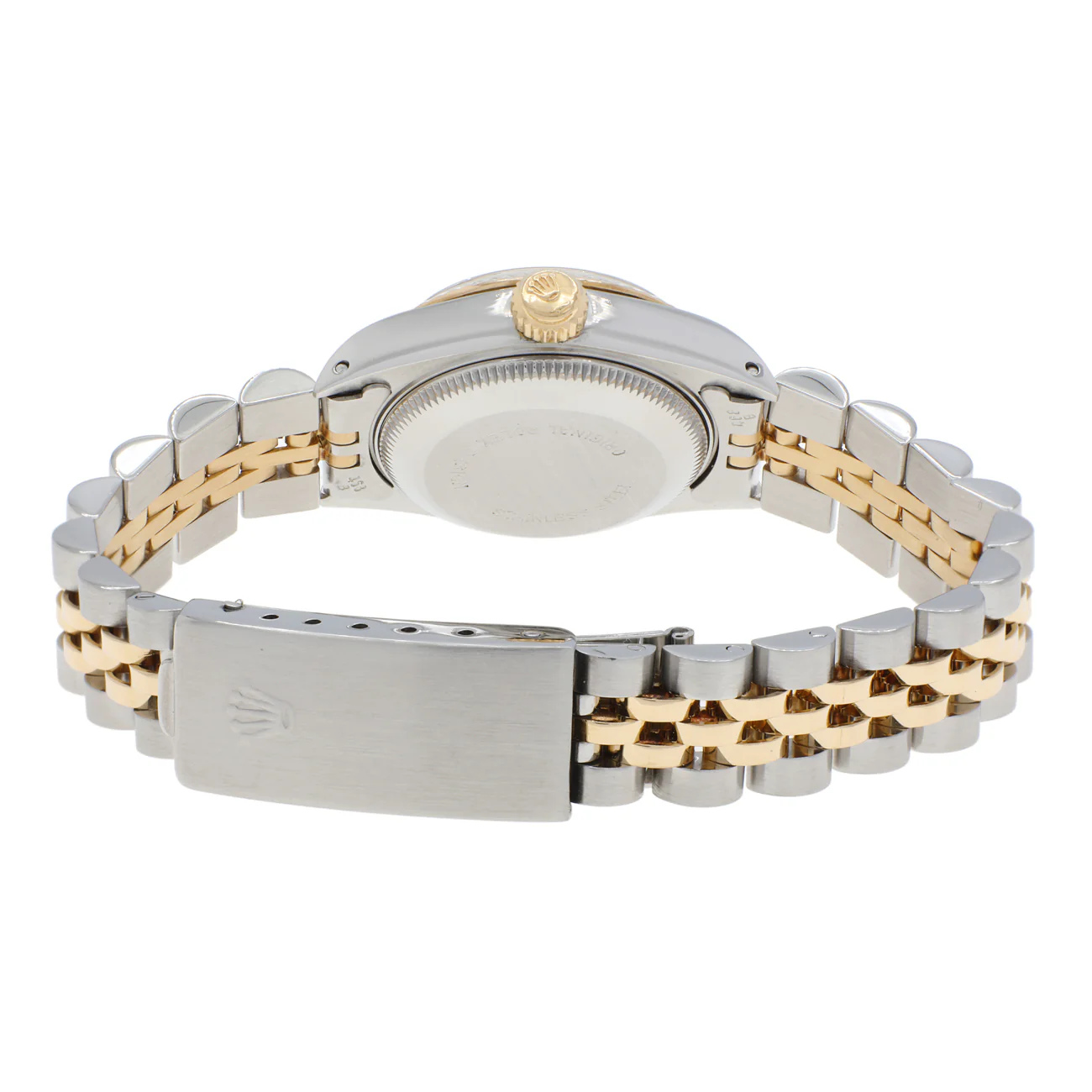 Rolex 18K Yellow Gold Stainless Steel Oyster Perpetual Date 69173 - Image 2