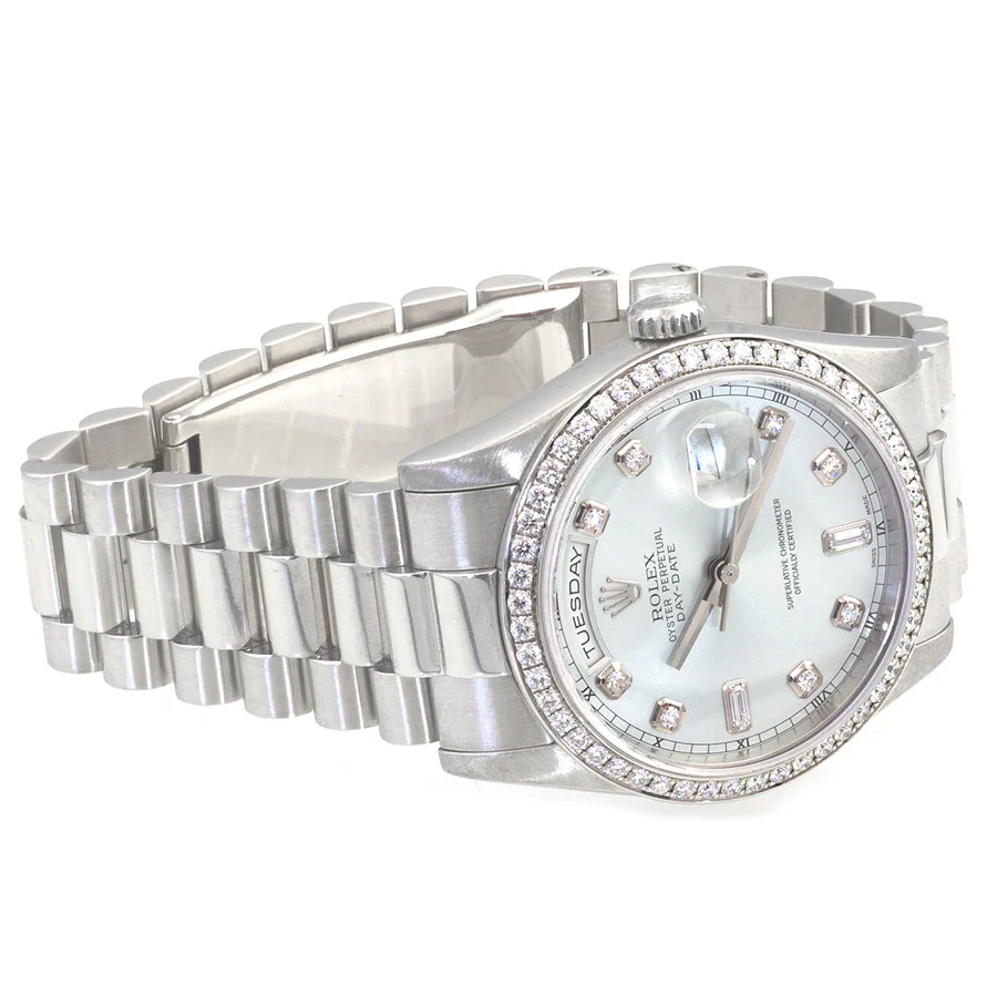 Rolex Day Date President Platinum Watch 118346 - Image 5