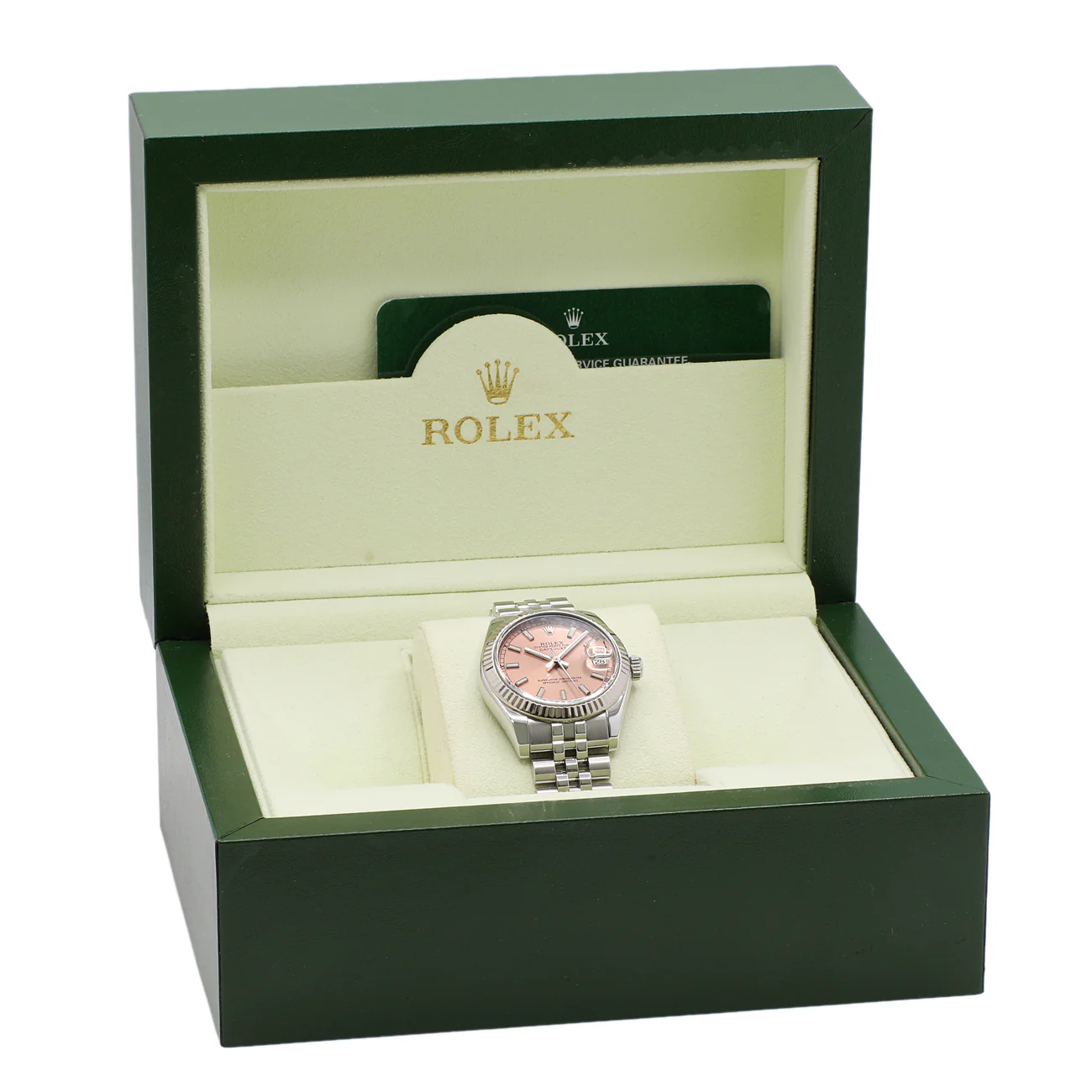 Rolex Stainless Steel 18K White Gold Datejust 31 178274 - Image 5