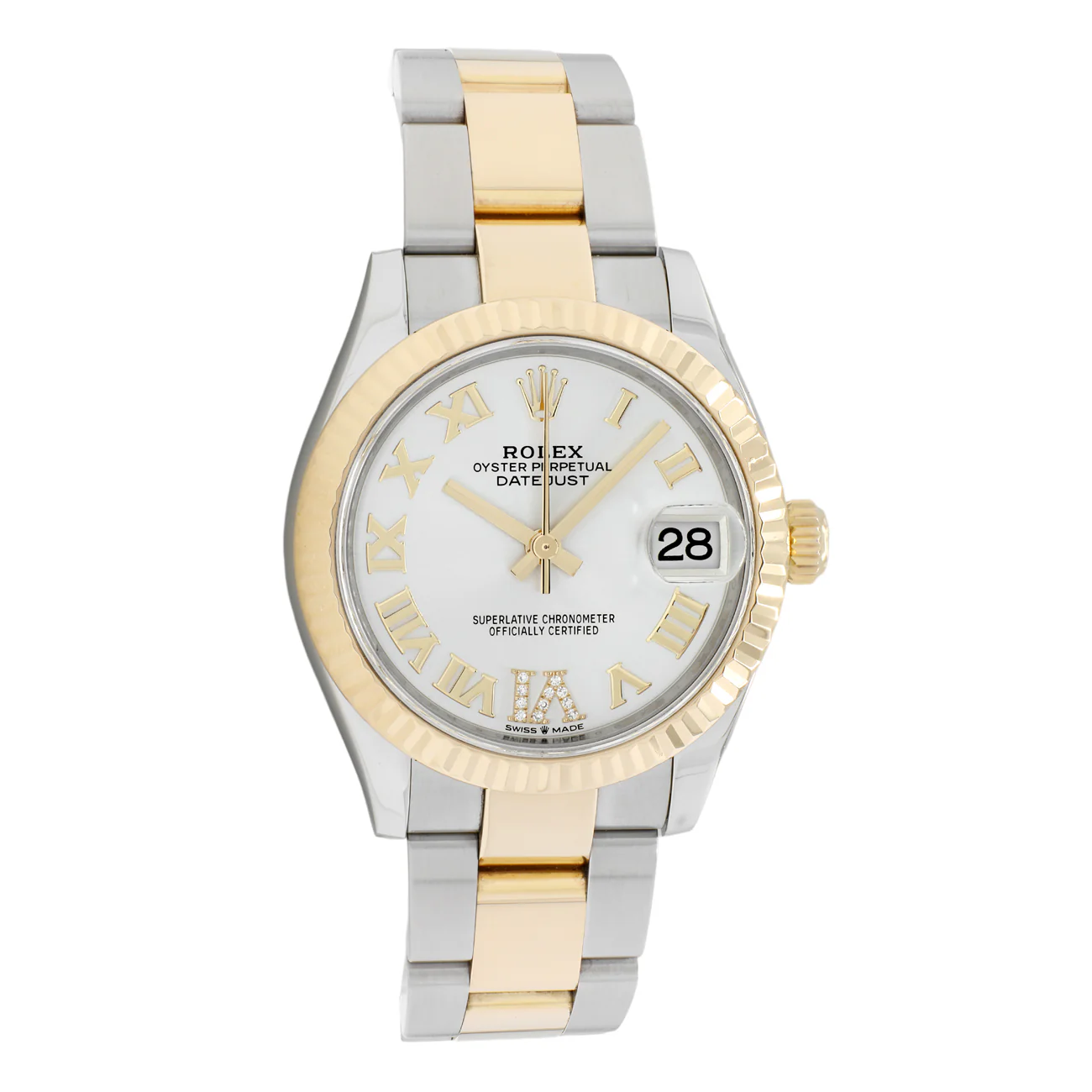 Rolex Stainless Steel 18K Yellow Gold Datejust 31 278273