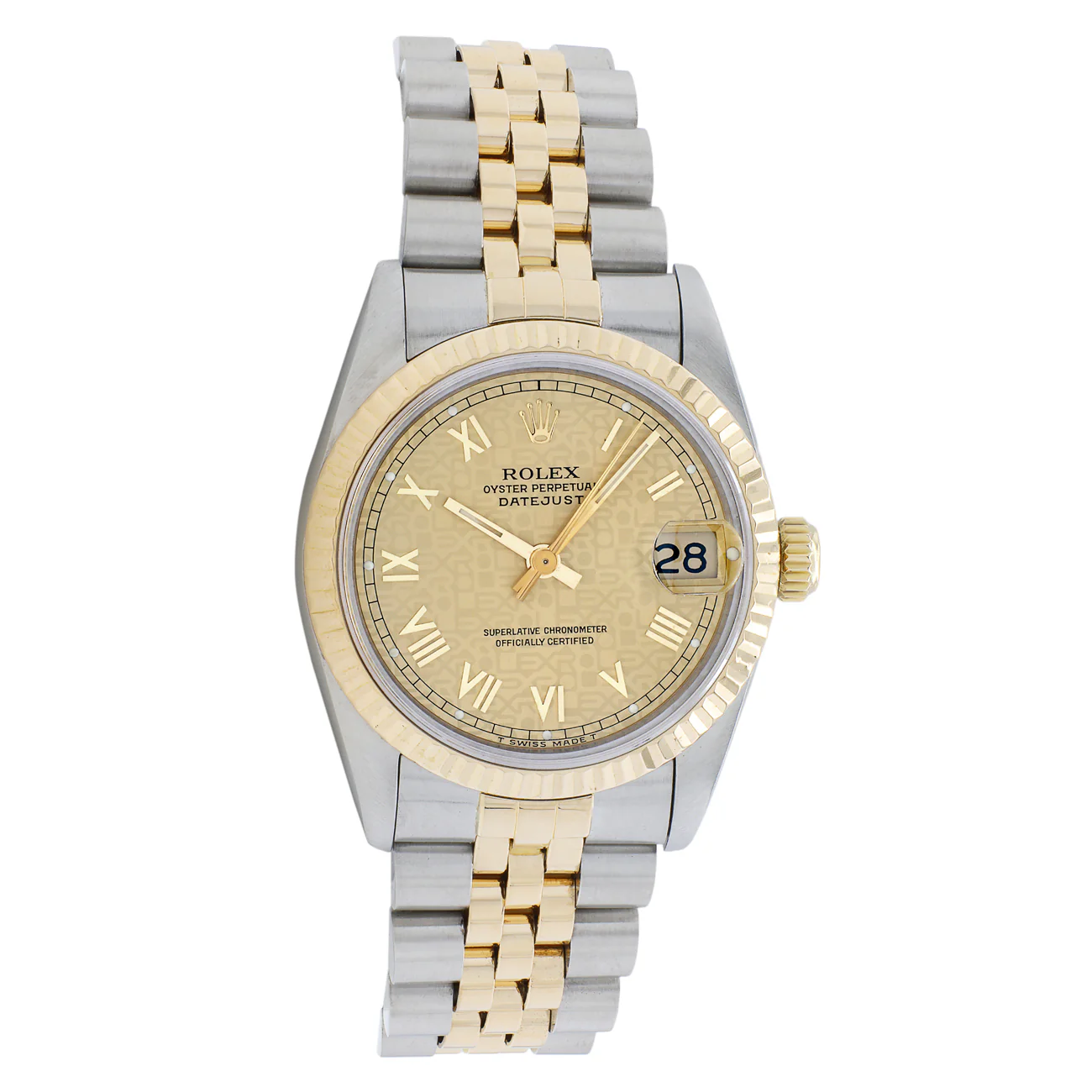 Rolex Stainless Steel 18K Yellow Gold Datejust 31 68273
