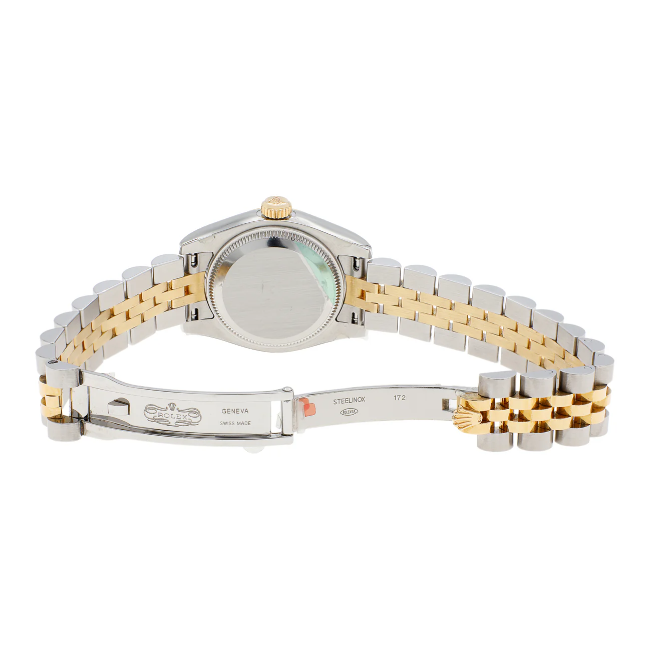 Rolex Stainless Steel 18K Yellow Gold Diamond Datejust 26 179173 - Image 4