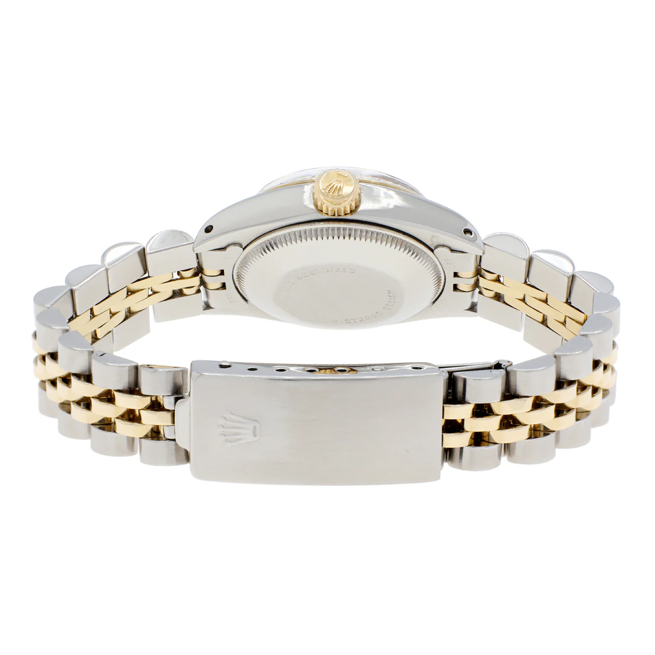 Rolex Stainless Steel 18K Yellow Gold Oyster Perpetual Lady Date 6917 - Image 2