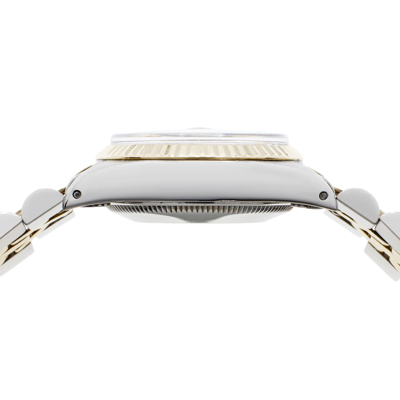 Rolex Stainless Steel 18K Yellow Gold Oyster Perpetual Lady Date 6917 - Image 3