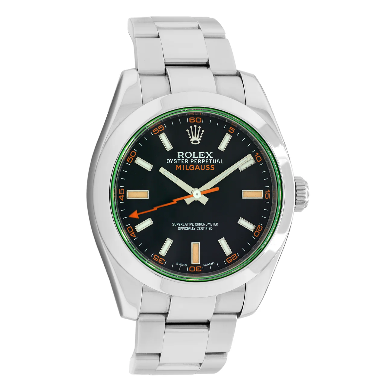 Rolex Stainless Steel Oyster Perpetual Milgauss 116400GV