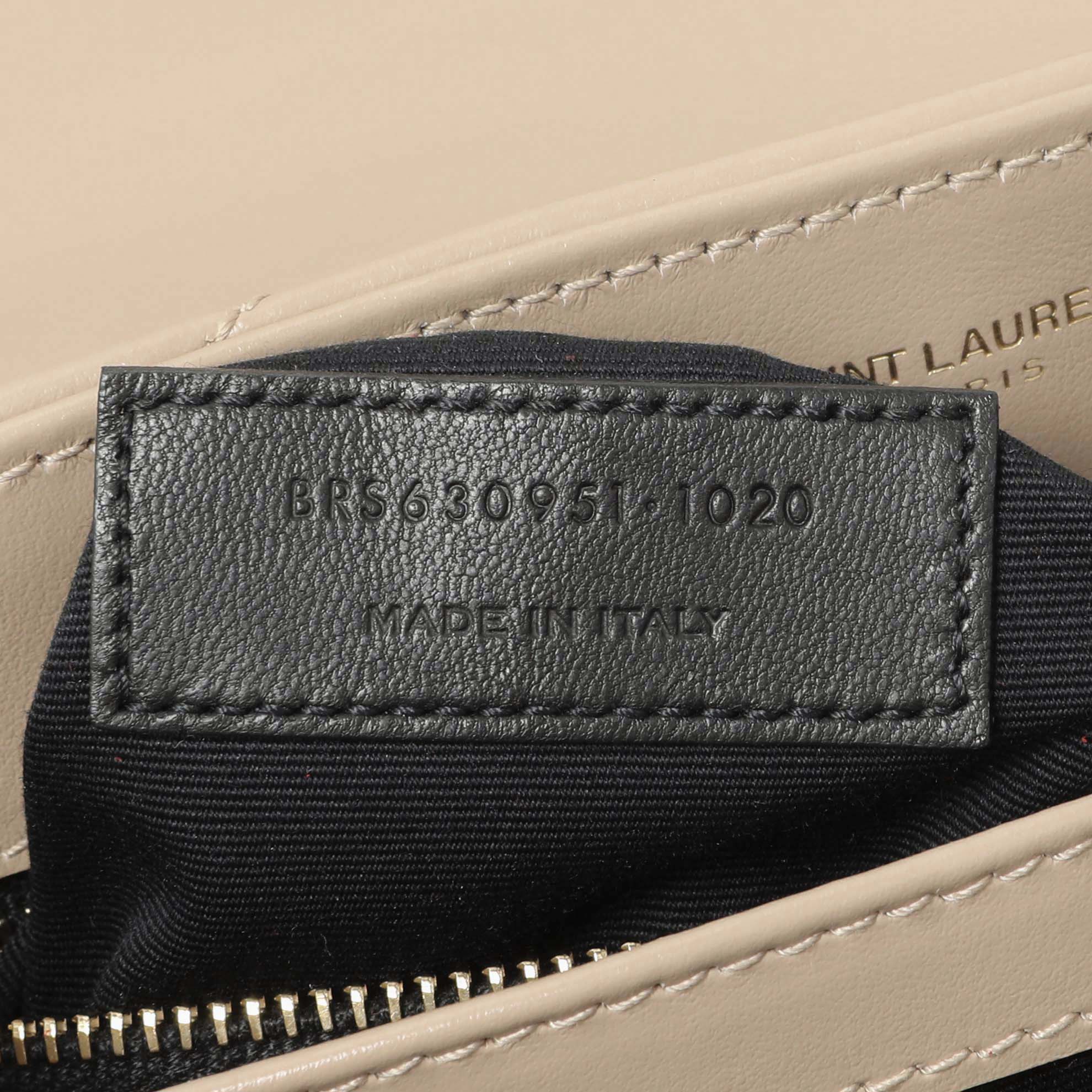 Saint Laurent Beige Calfskin Monogram Toy Loulou Crossbody - Image 6