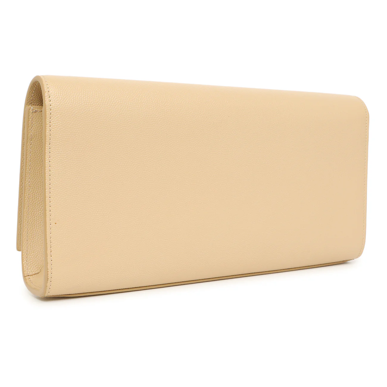 Saint Laurent Beige Grain De Poudre Monogram Cassandre Clutch - Image 2