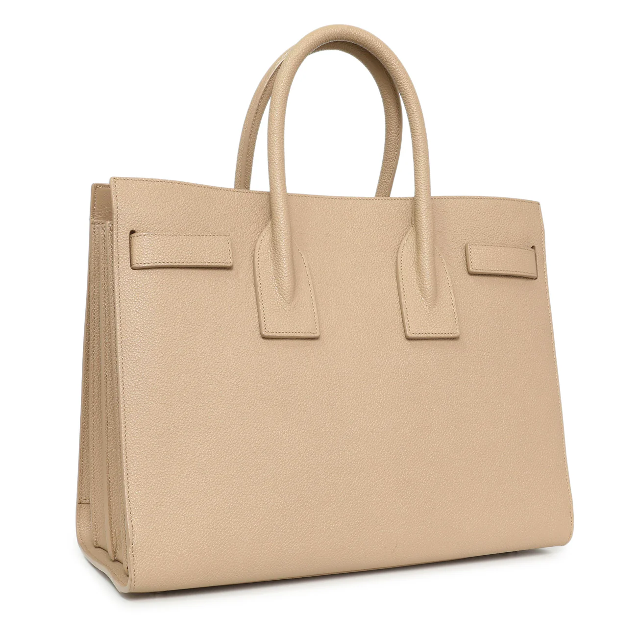Saint Laurent Beige Grained Calfskin Small Sac De Jour - Image 2