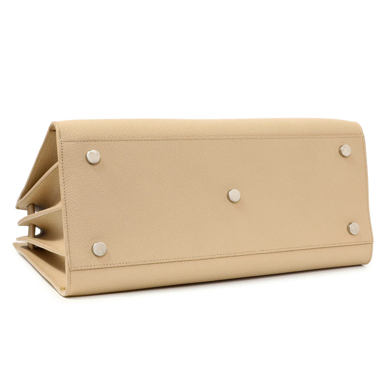 Saint Laurent Beige Grained Calfskin Small Sac De Jour - Image 3