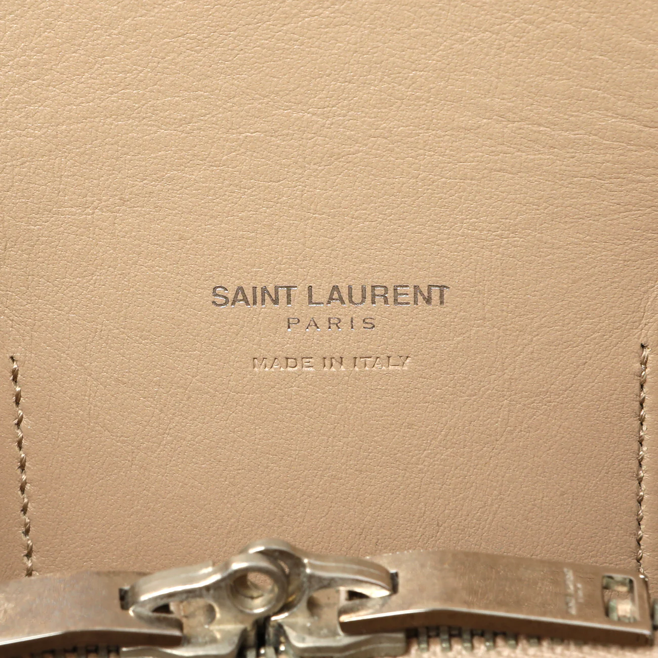 Saint Laurent Beige Grained Calfskin Small Sac De Jour - Image 5