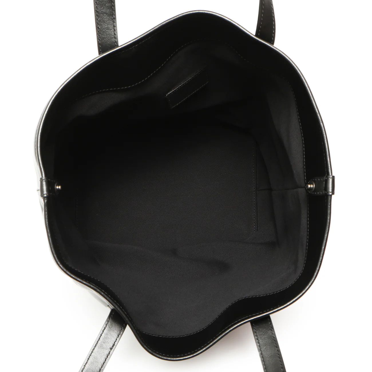 Saint Laurent Black Calfskin Debossed Teddy Shopping Bag - Image 4