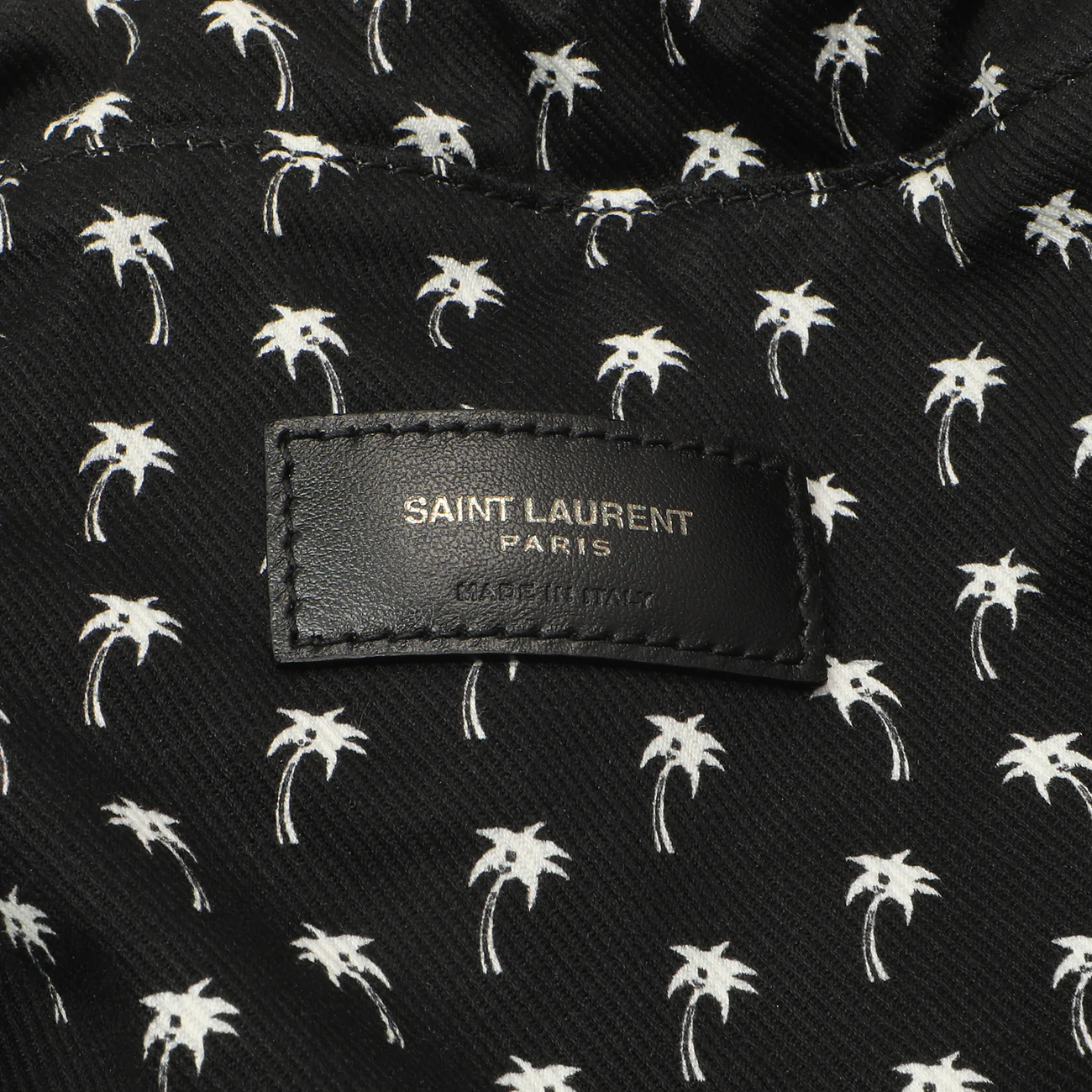 Saint Laurent Black Calfskin Debossed Teddy Shopping Bag - Image 7