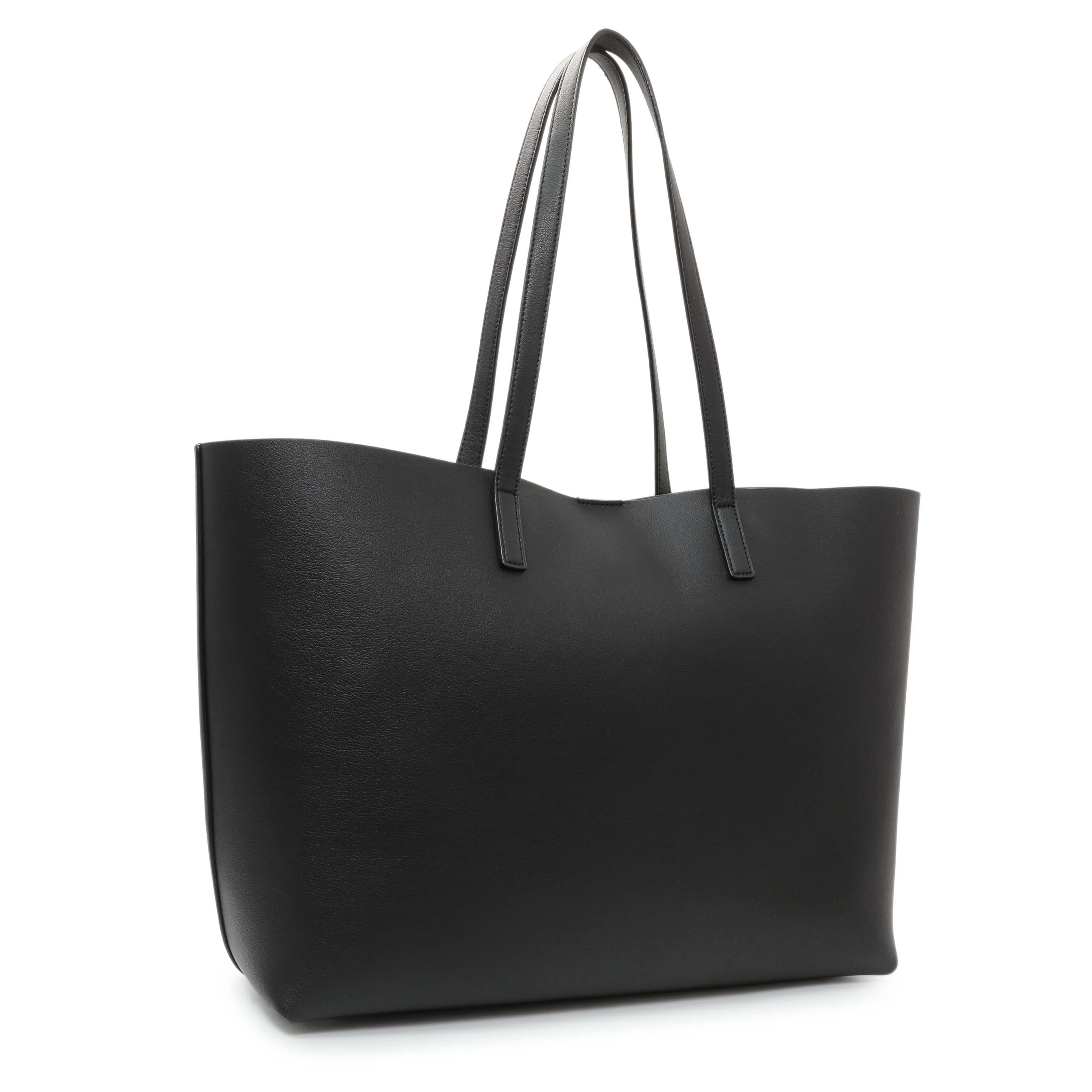 Saint Laurent Black Calfskin Large Shopping Tote - Image 2