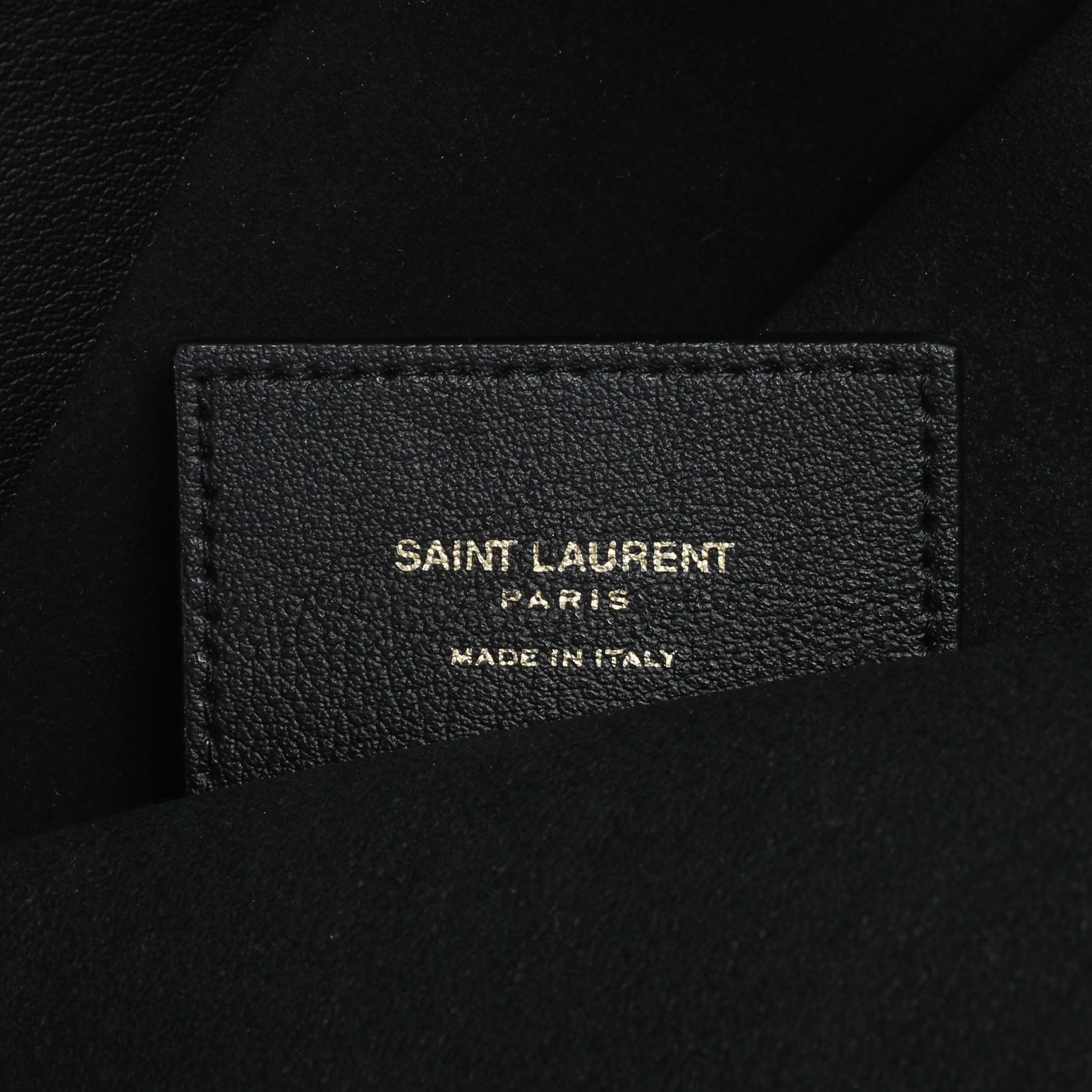 Saint Laurent Black Calfskin Large Shopping Tote - Image 5