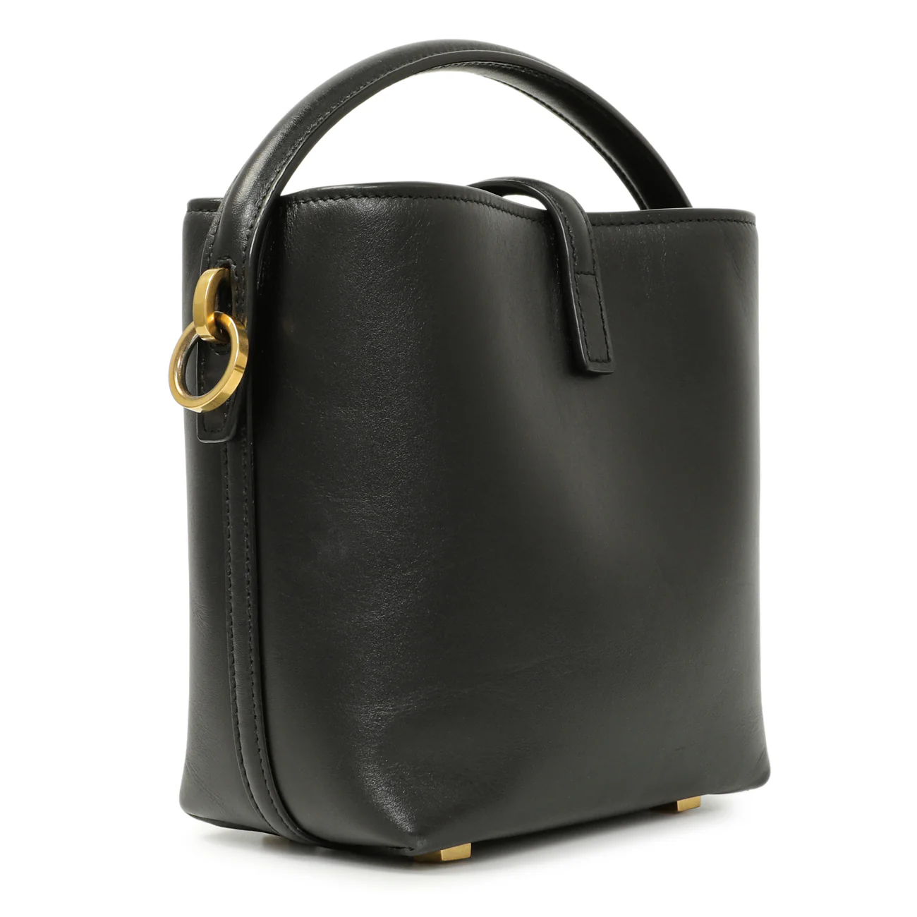 Saint Laurent Black Calfskin Le 37 Mini Bucket Bag - Image 2
