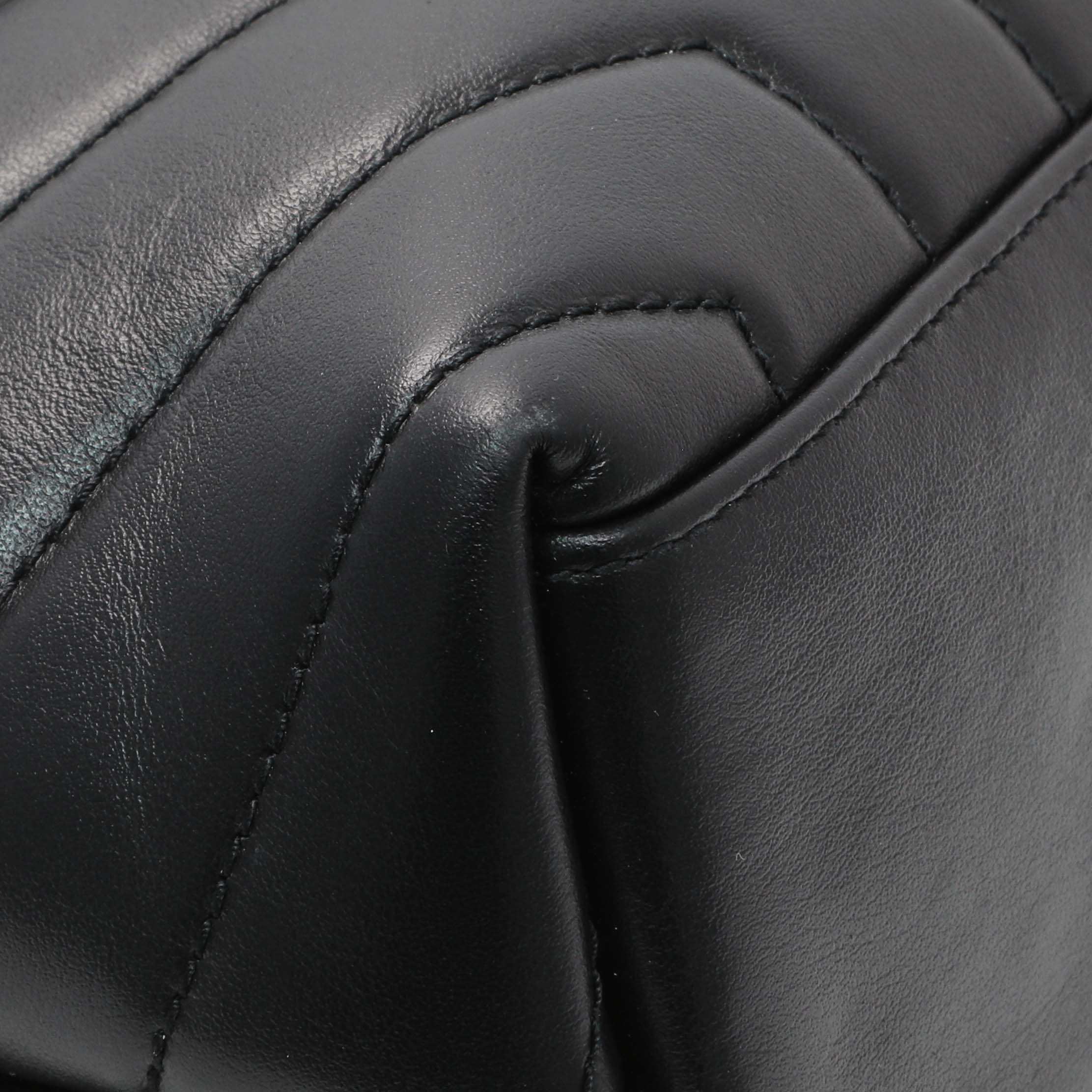 Saint Laurent Black Calfskin Loulou Chain Satchel Small - Image 4