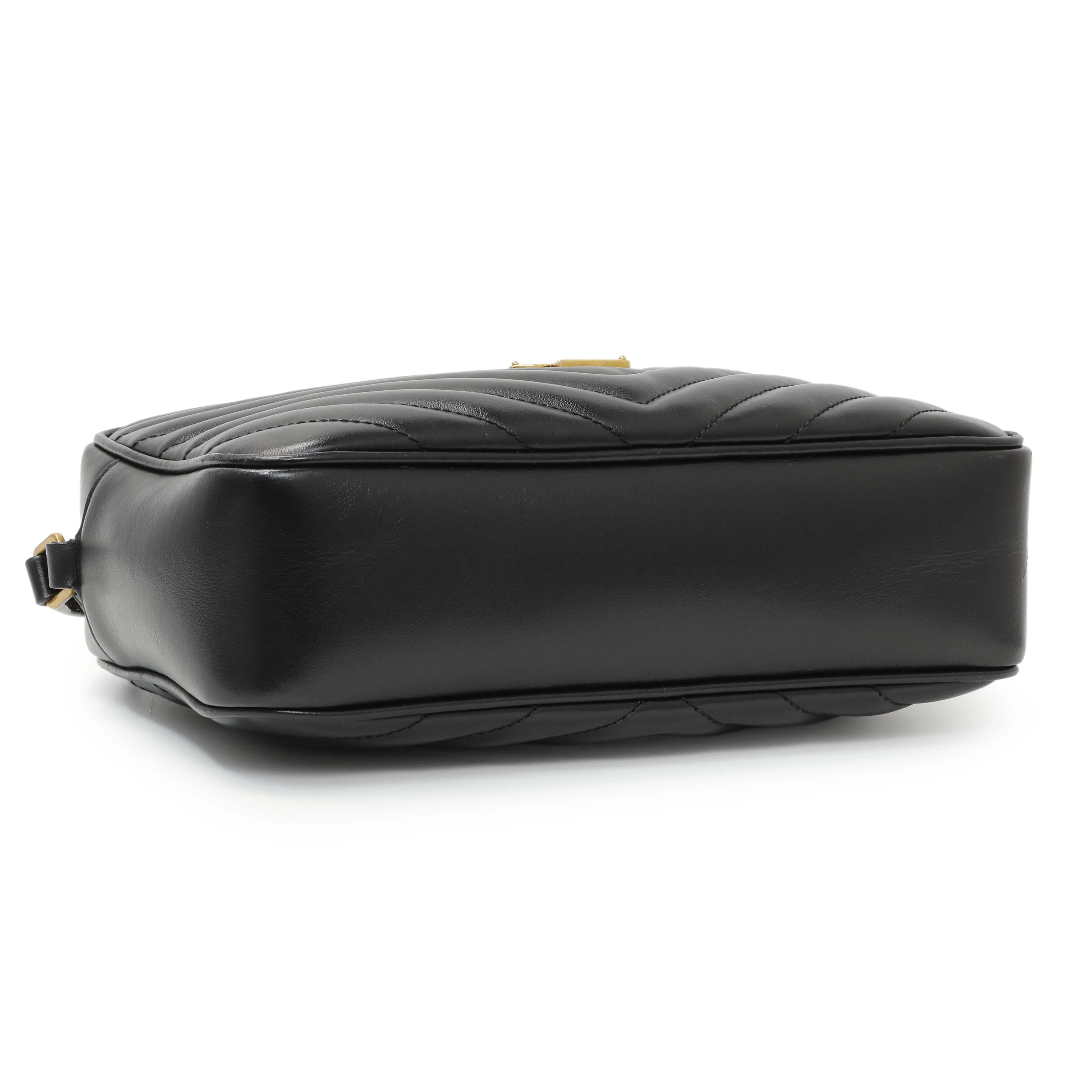 Saint Laurent Black Calfskin Matelasse Monogram Lou Camera Bag - Image 3