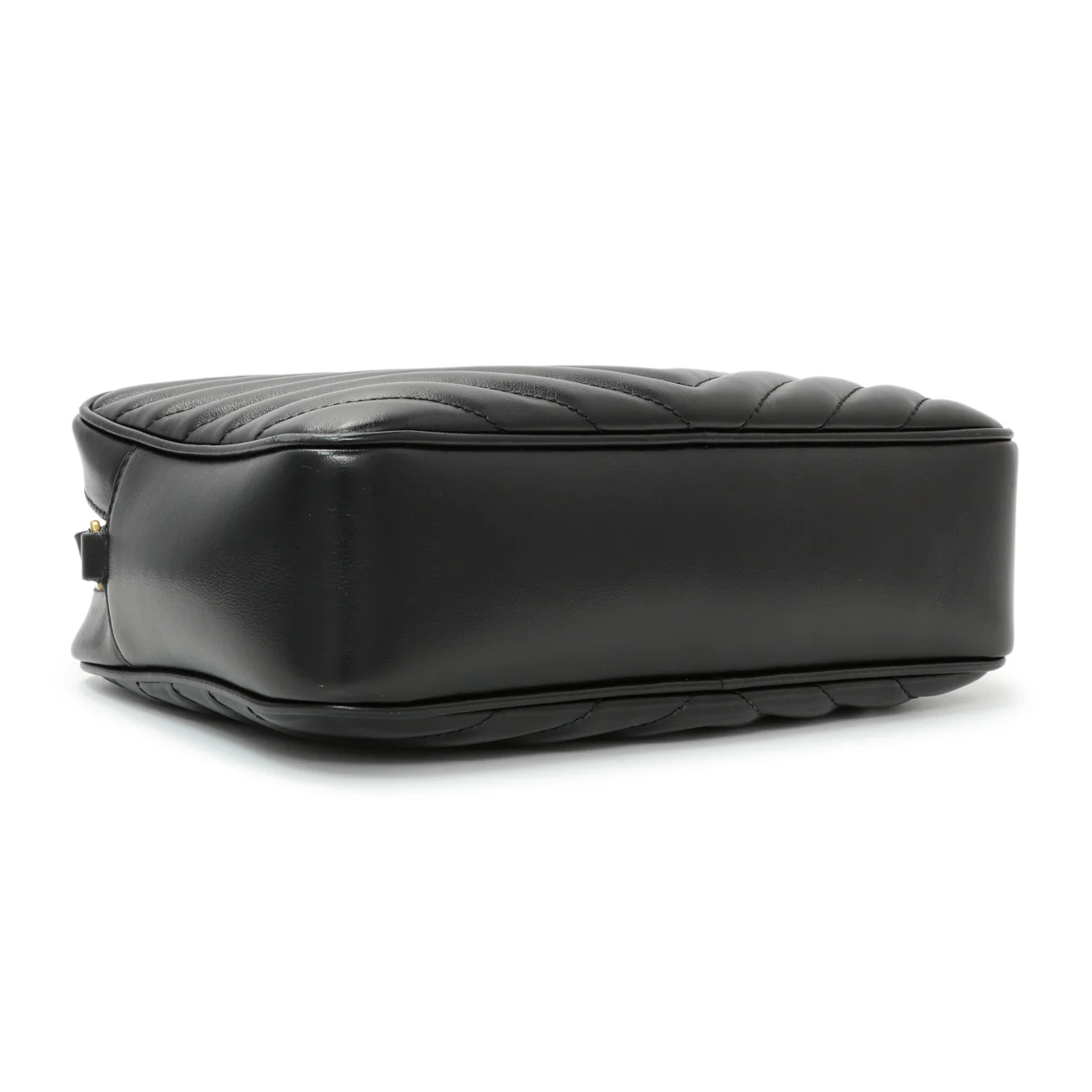 Saint Laurent Black Calfskin Matelasse Monogram Lou Camera Bag - Image 3